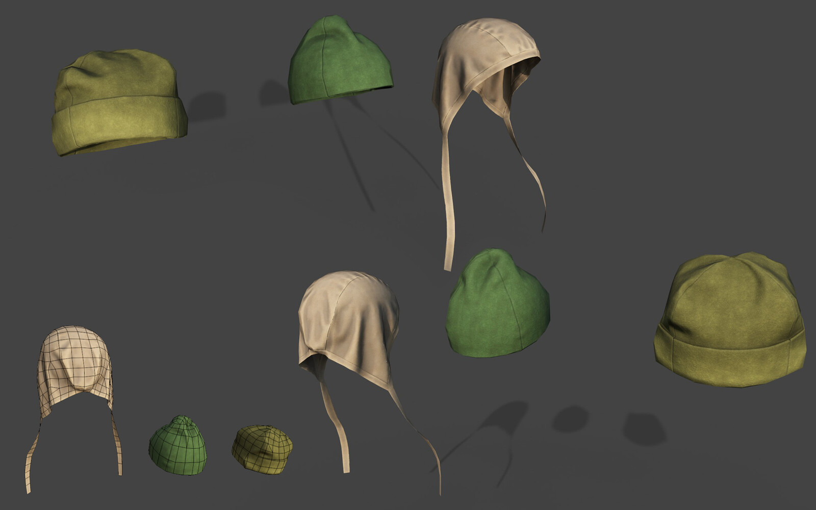 Coif, Acorn and Square cap