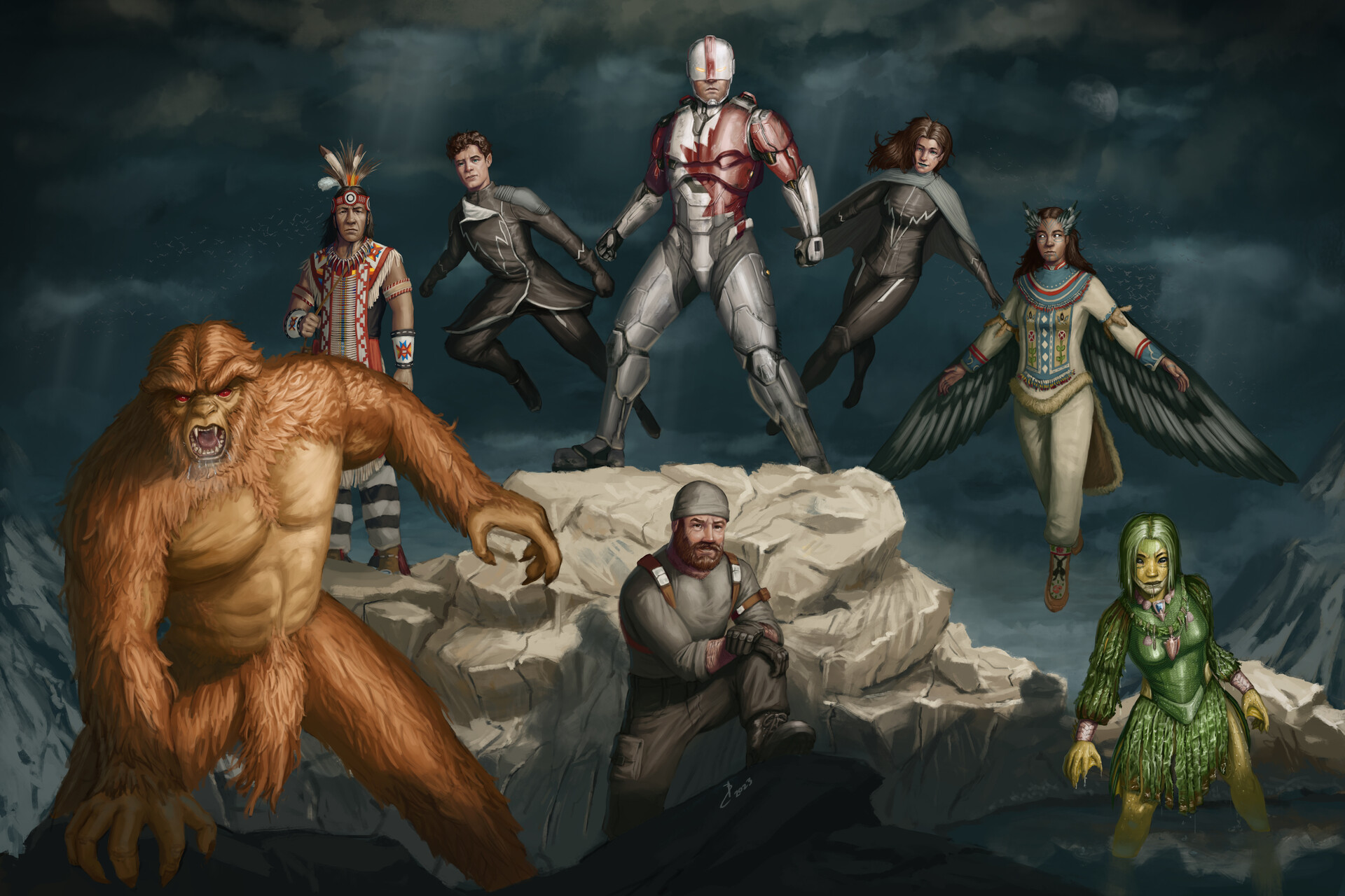 ArtStation Alpha Flight Concepts Redux