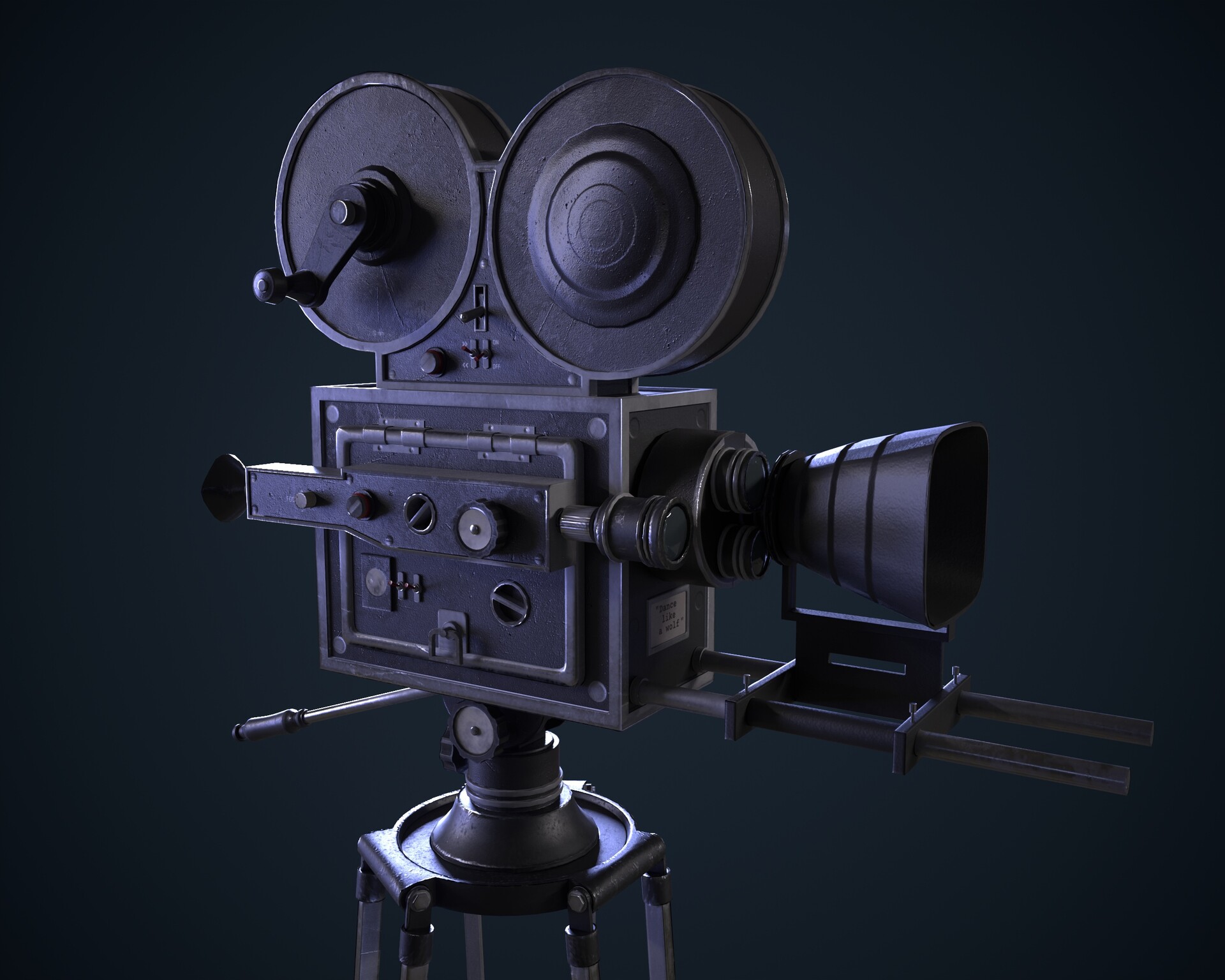 ArtStation Retro Movie Camera
