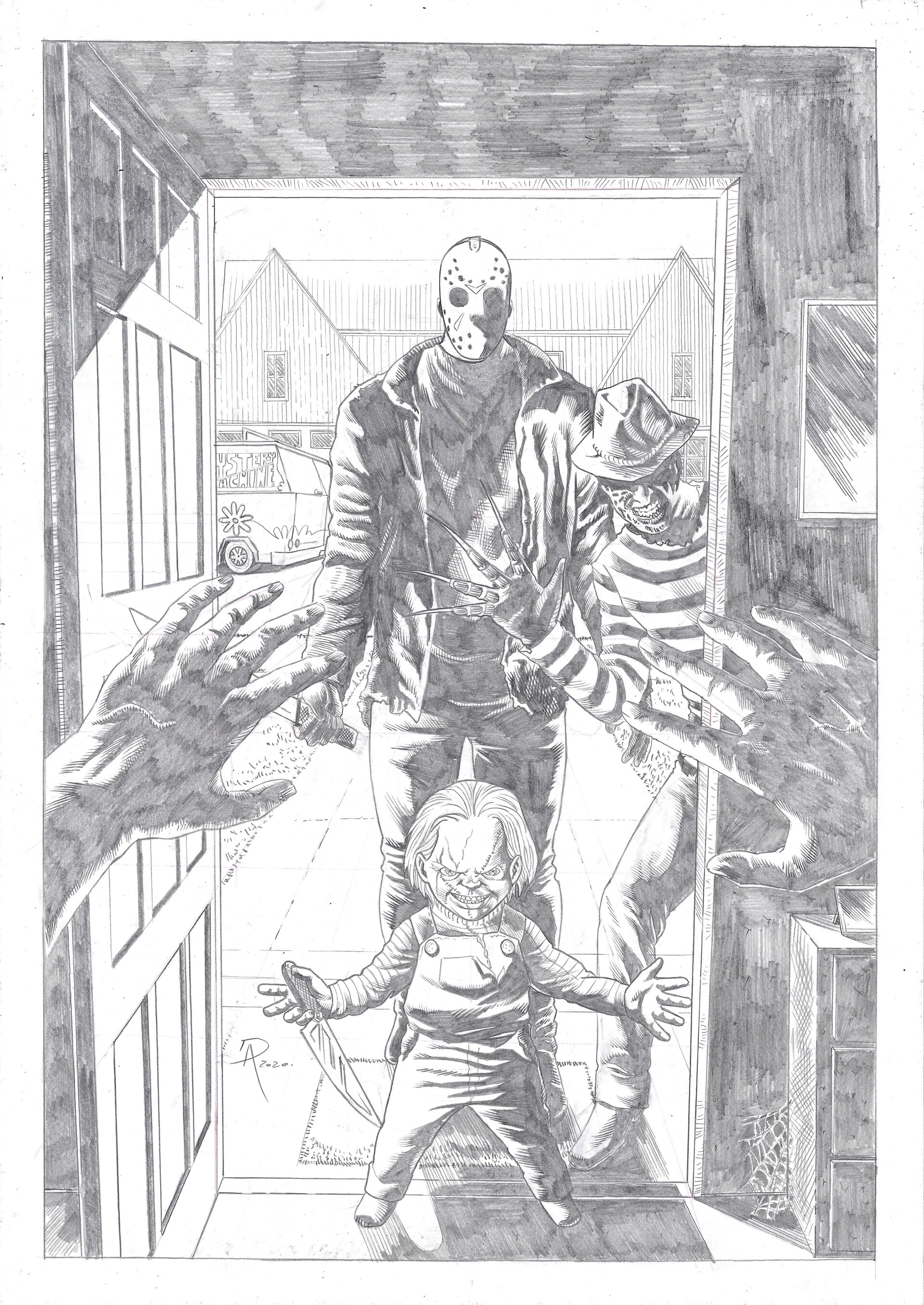 Freddy Vs Jason Coloring Pages