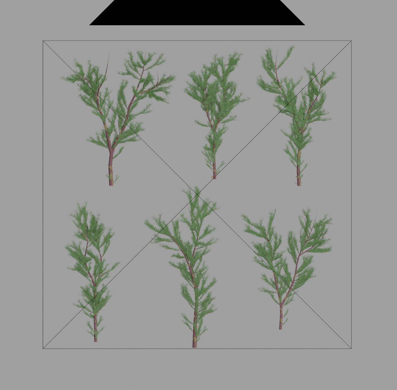 Branchlets card baking.