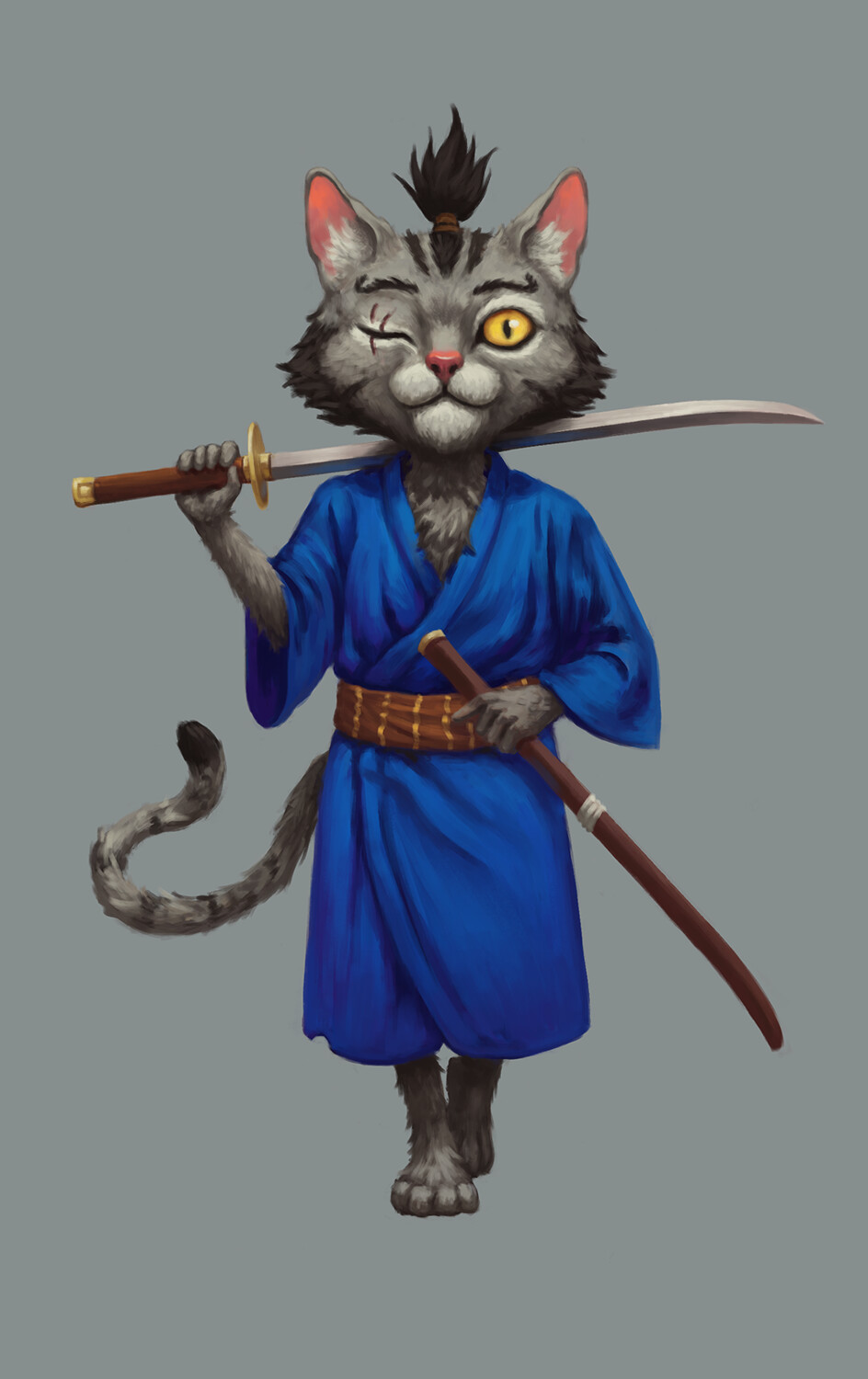 Artstation - Samurai Cat