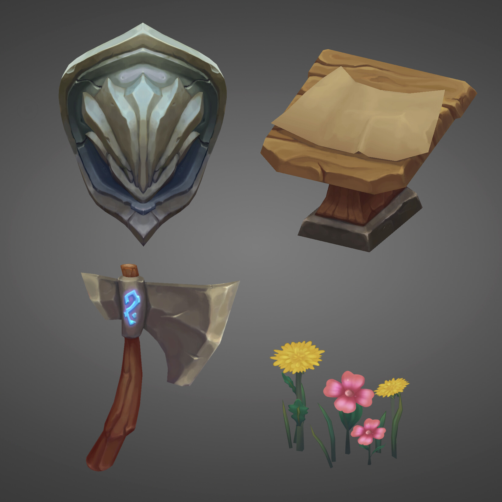 ArtStation Hand Painted Props