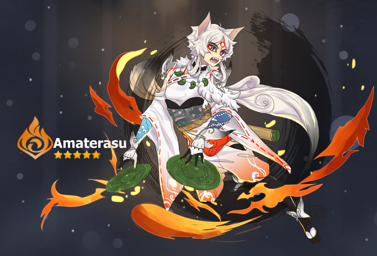 ArtStation Genshin Spread Amaterasu