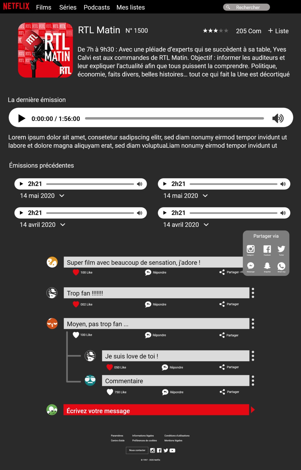 Fiche podcasts