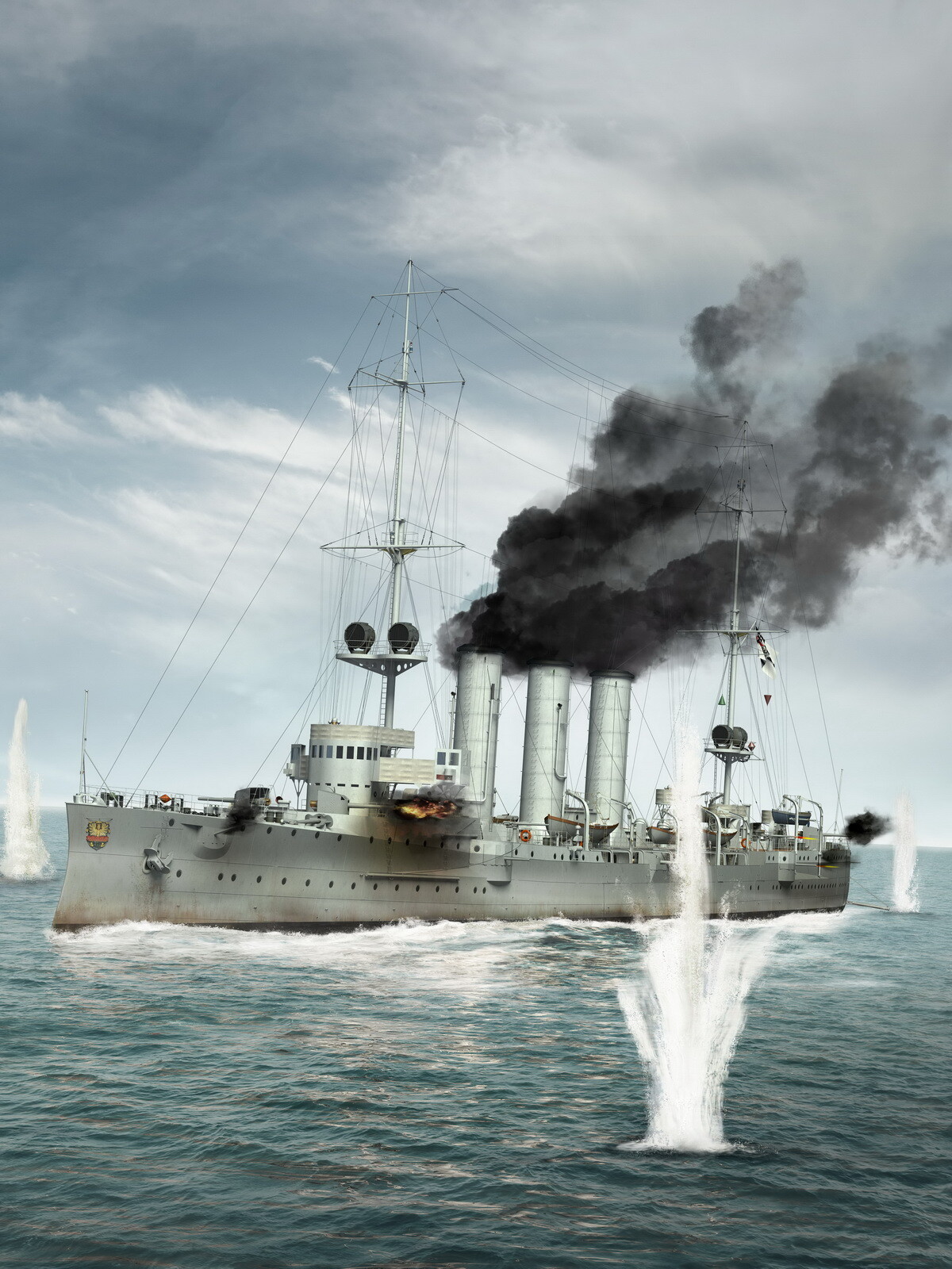 ArtStation - German light cruiser SMS Emden