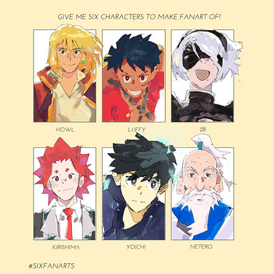 Six Fanarts Challenge