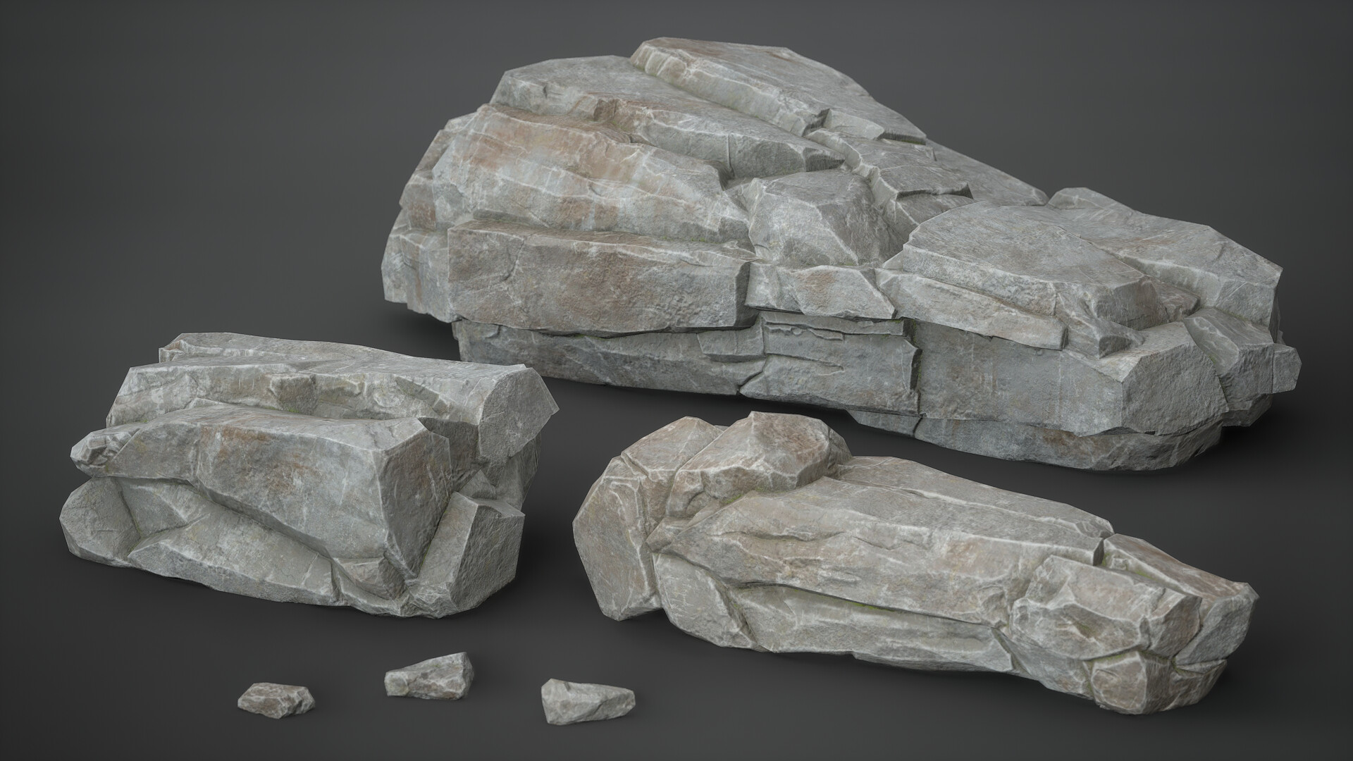 ArtStation Stylized and Realistic Limestone Rocks