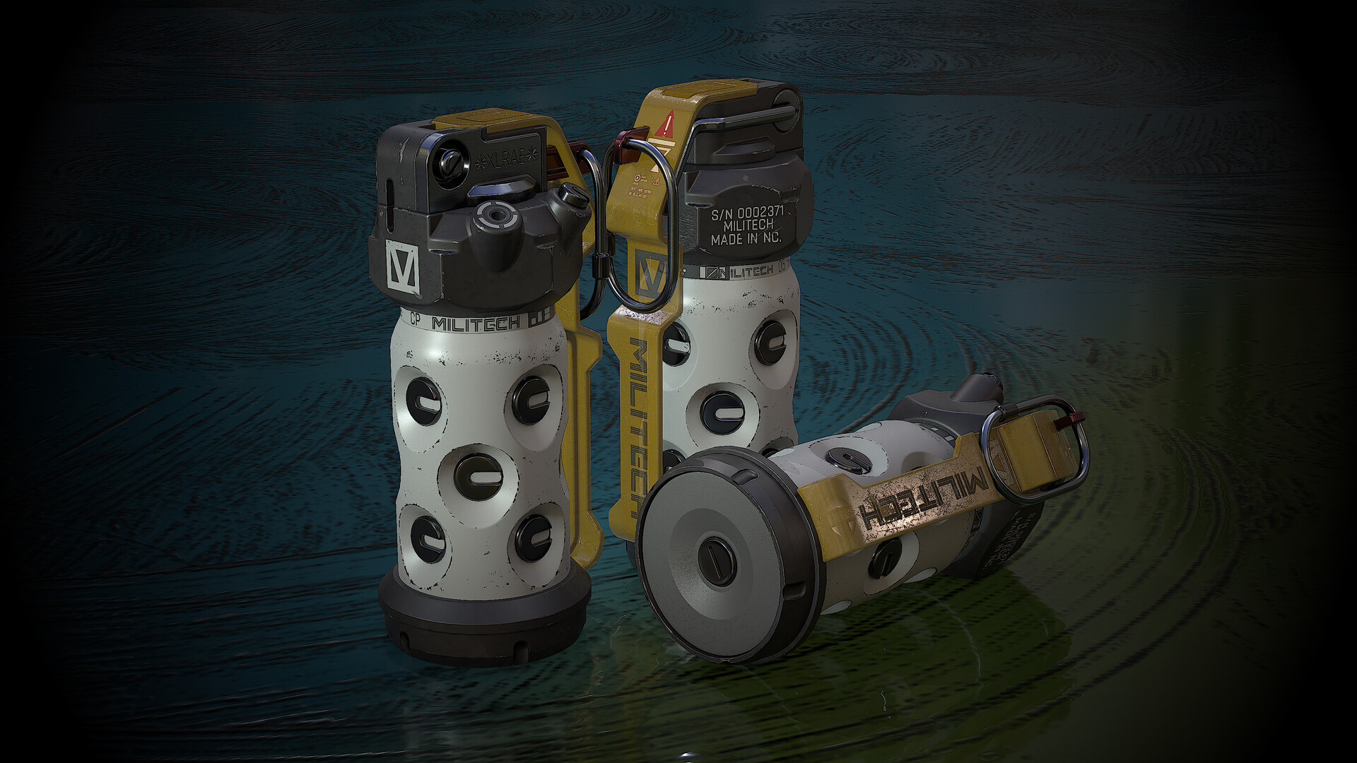 ArtStation Sci Fi grenades from Cyberpunk 2077