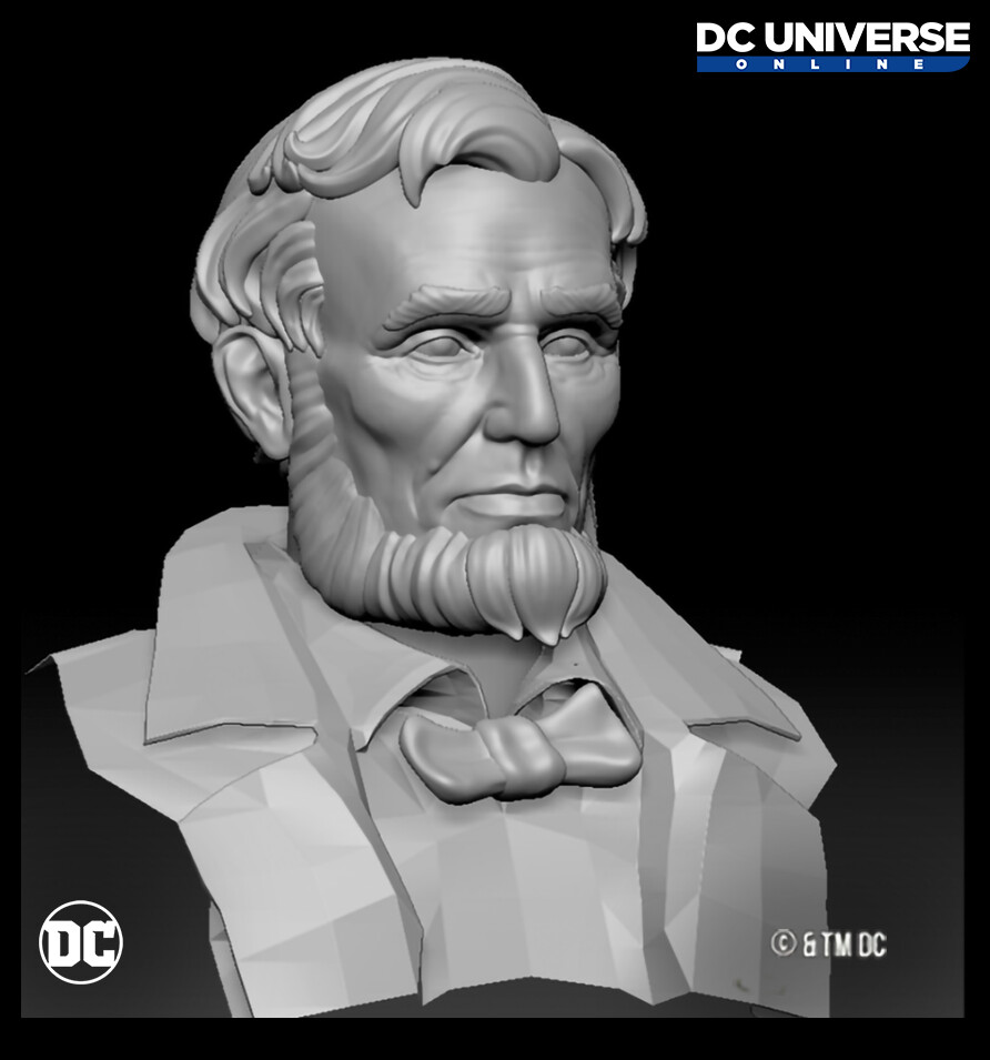 ArtStation Abraham Lincoln Statue head sculpt