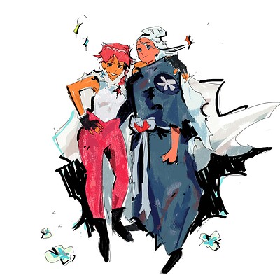 Nima and Faye ( Rossdraws Challenge )