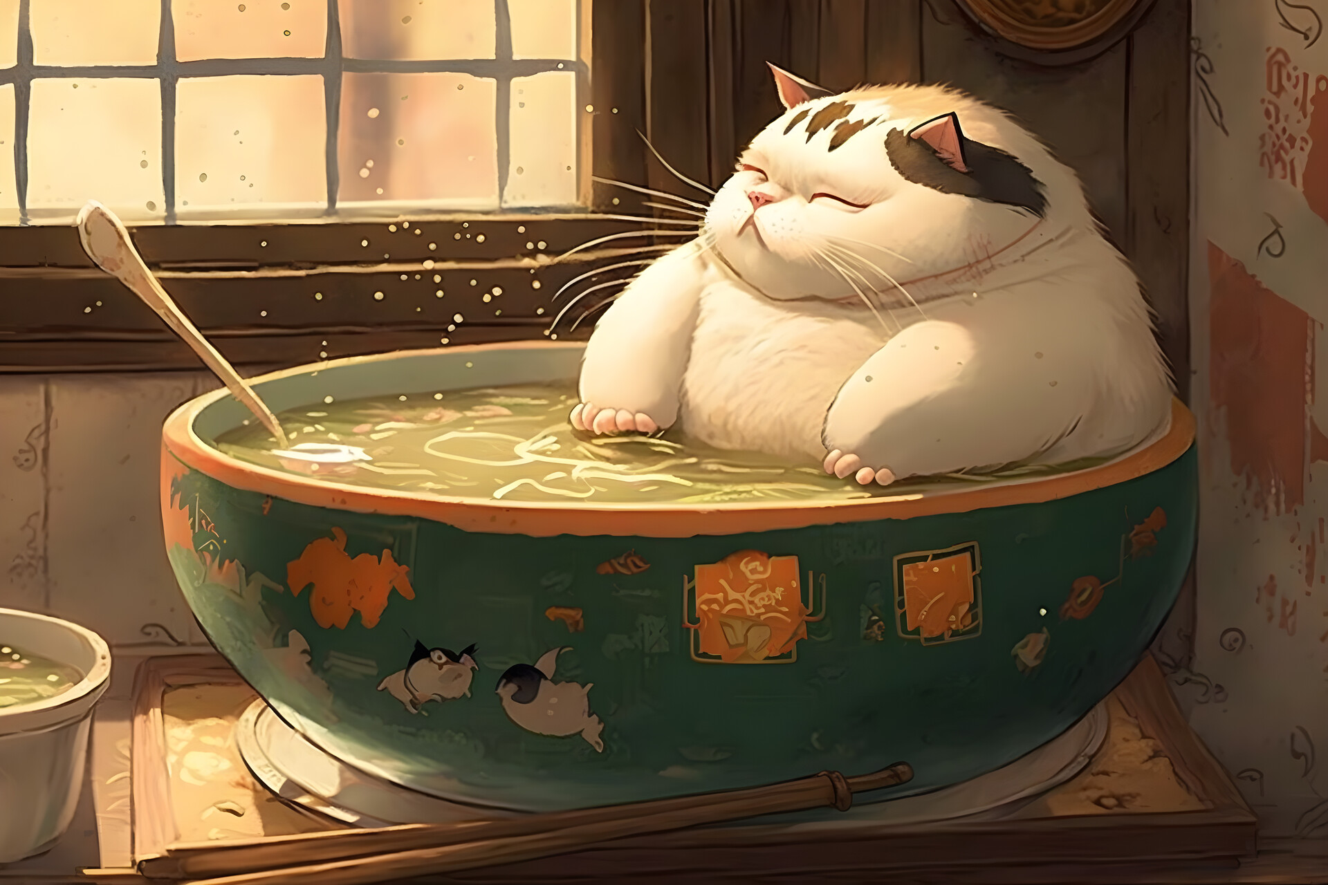 ArtStation Cat In Soup Bowl artstation-cat-in-soup-bowl
