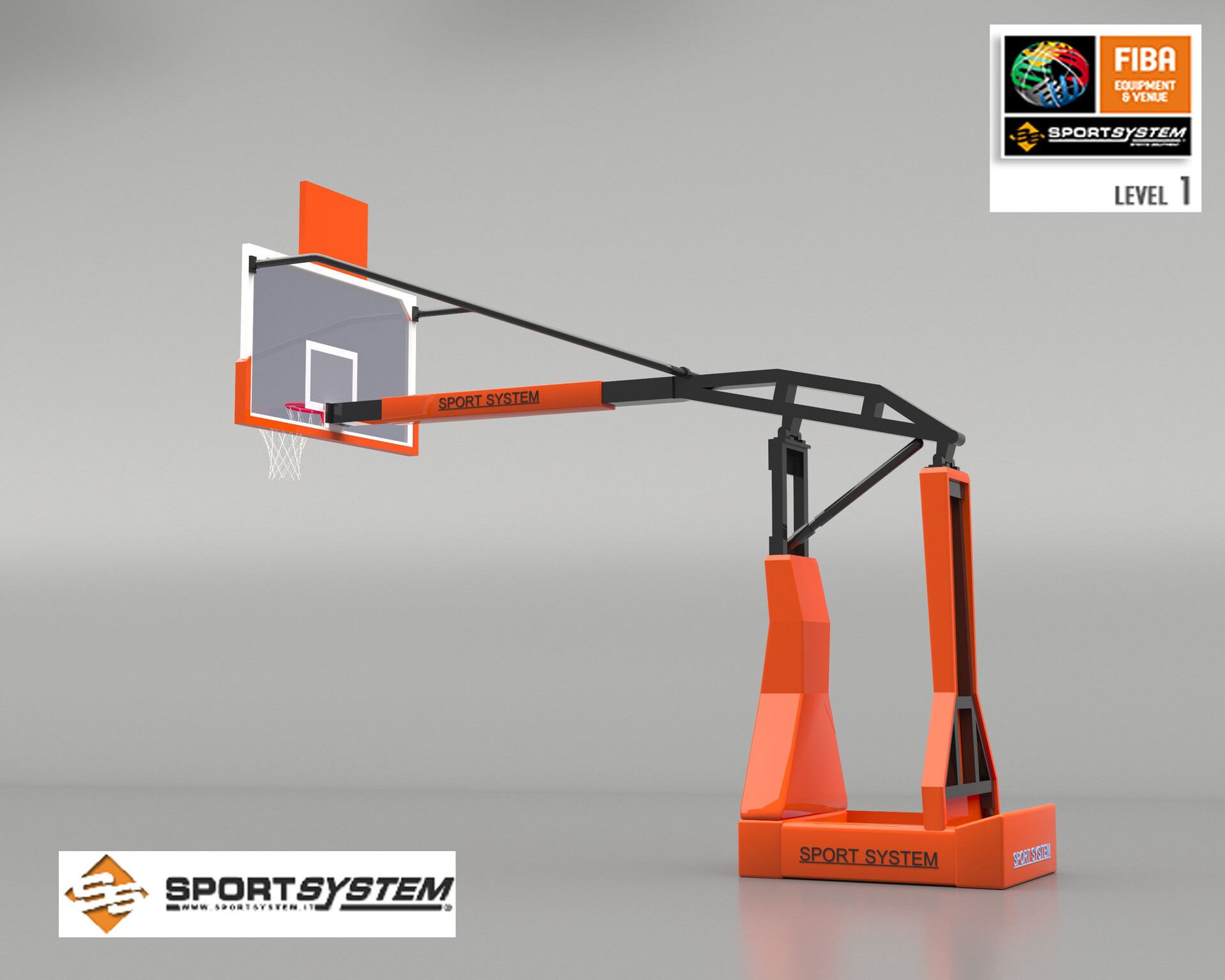 ArtStation - Basketball Hoop System 3D Model