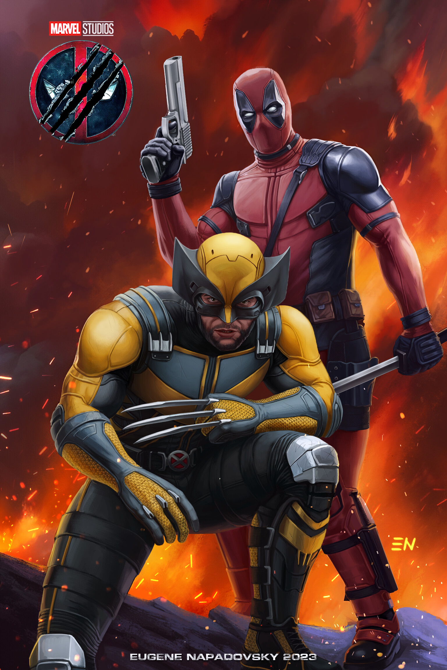 ArtStation - Deadpool 3 Poster in Secret Invasion Style