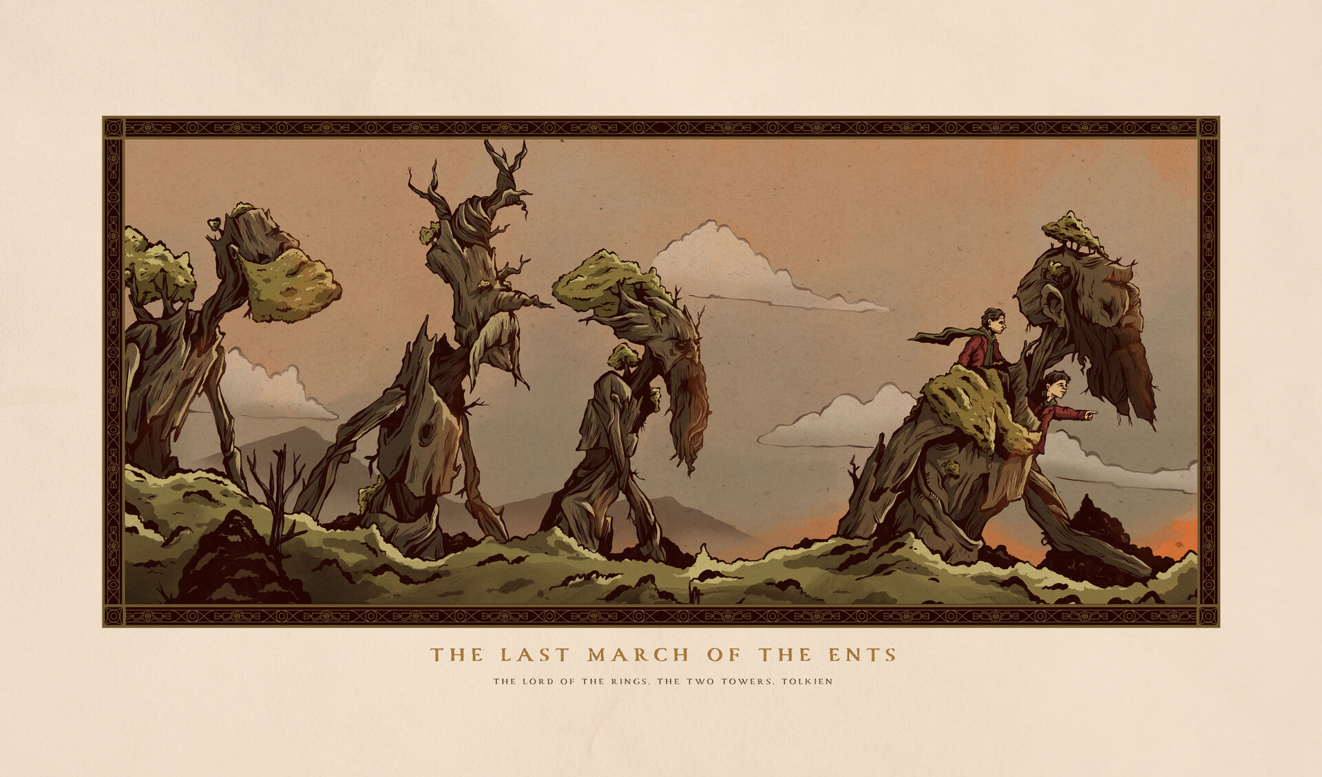 Artstation the last march of the ents