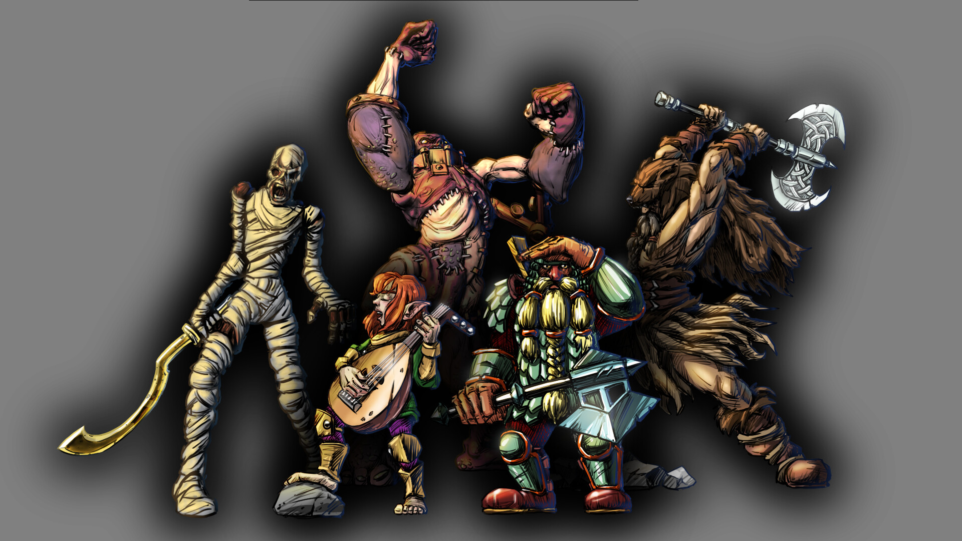 ArtStation - DnD miniatures