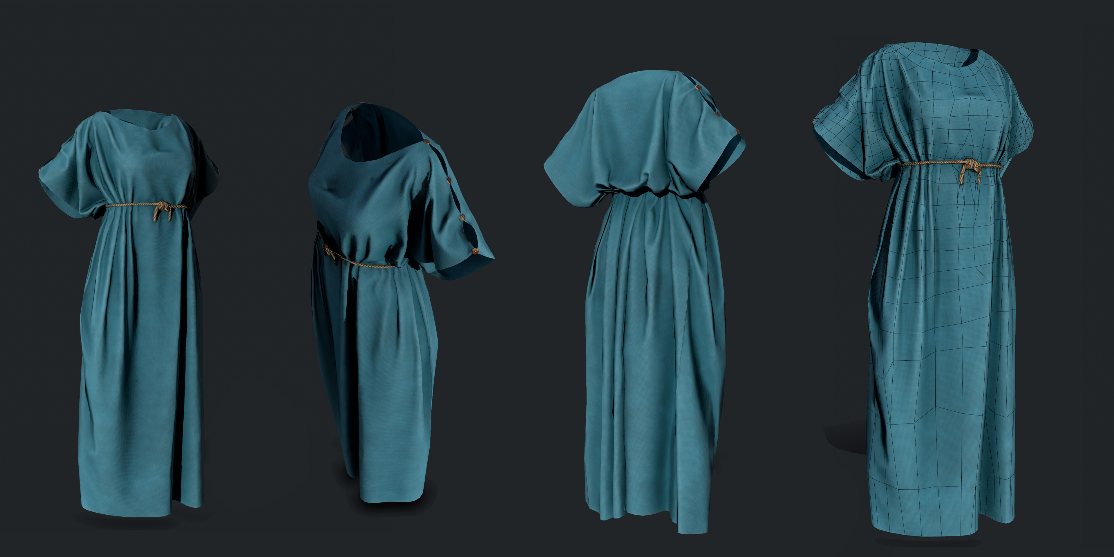 Gap-Sleeved Dress