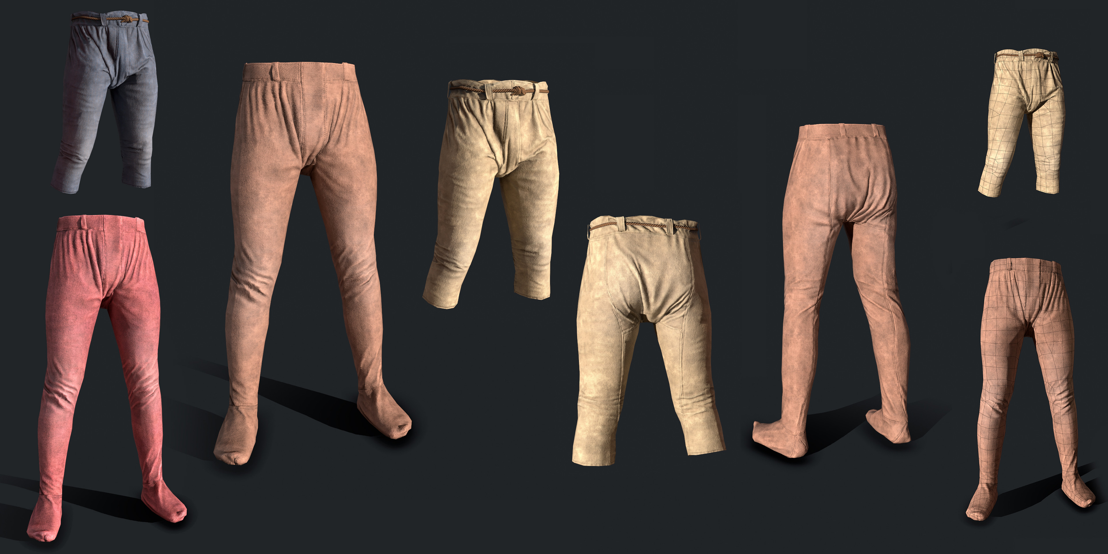 Thorsberg Trousers and Braccae - 1x Texture Tile (BC, NRM, ORM)