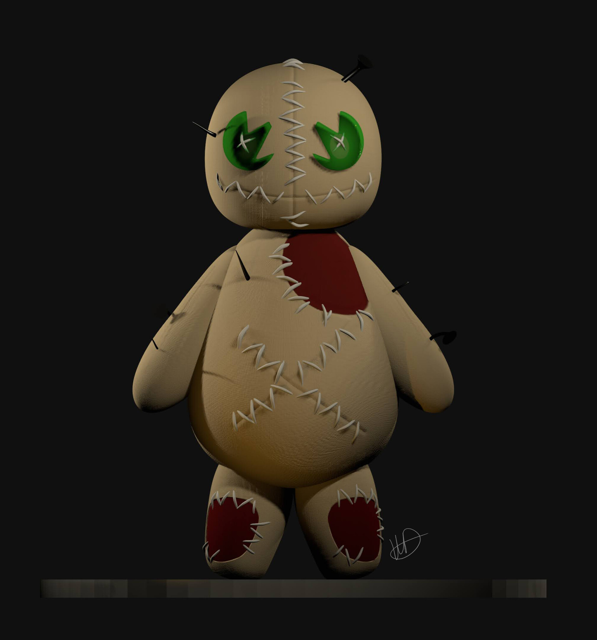 Voodoo shop zombie doll