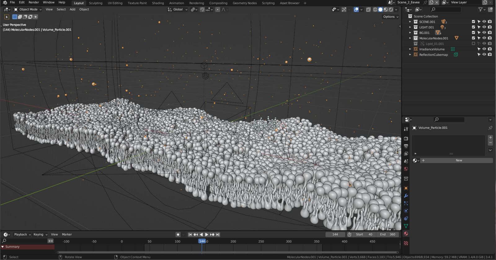 3D viewport for Eevee rendering