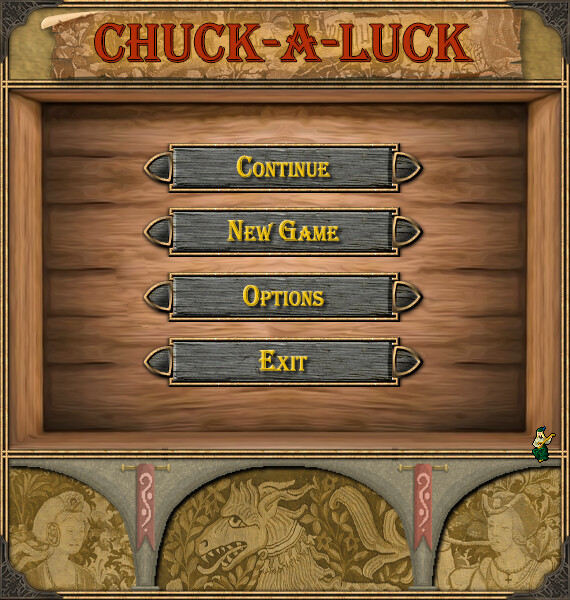 Main Menu Scene - 'Chuck-A-Luck"
Photoshop / HAXE / UI / Game Design
2018