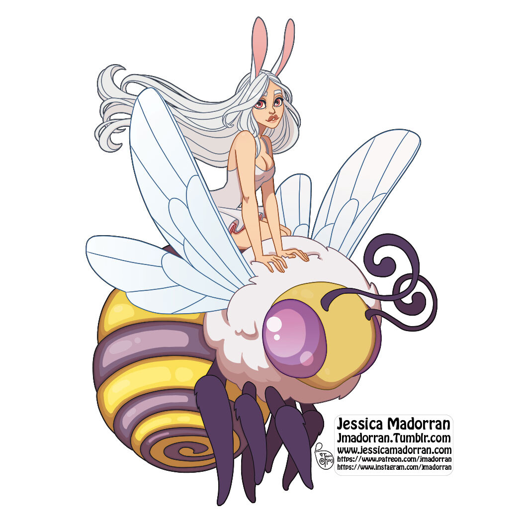 February 2023 Patreon - Twisted Beekeeper and the White Rabbit Sticker Option 01