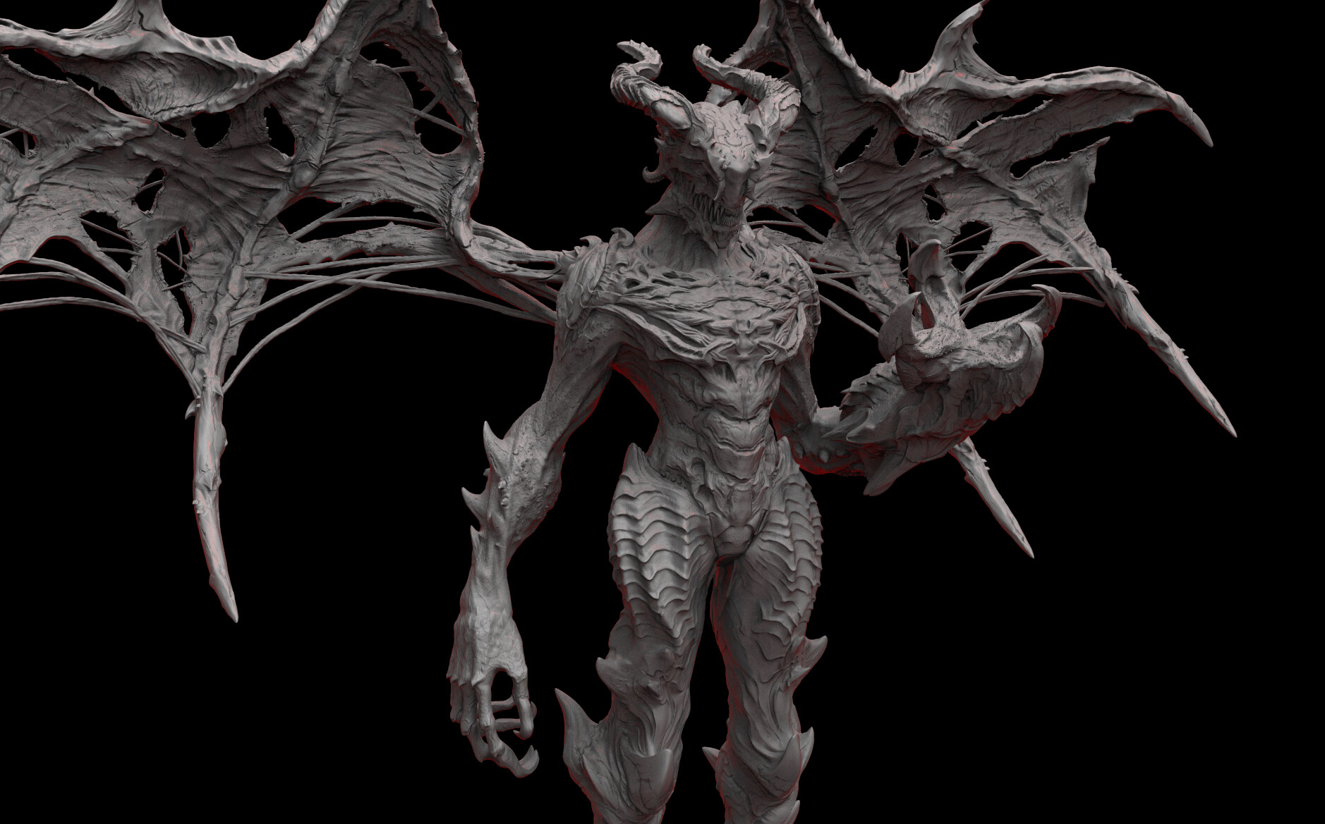 Rongbing Cao - Demon sculpting