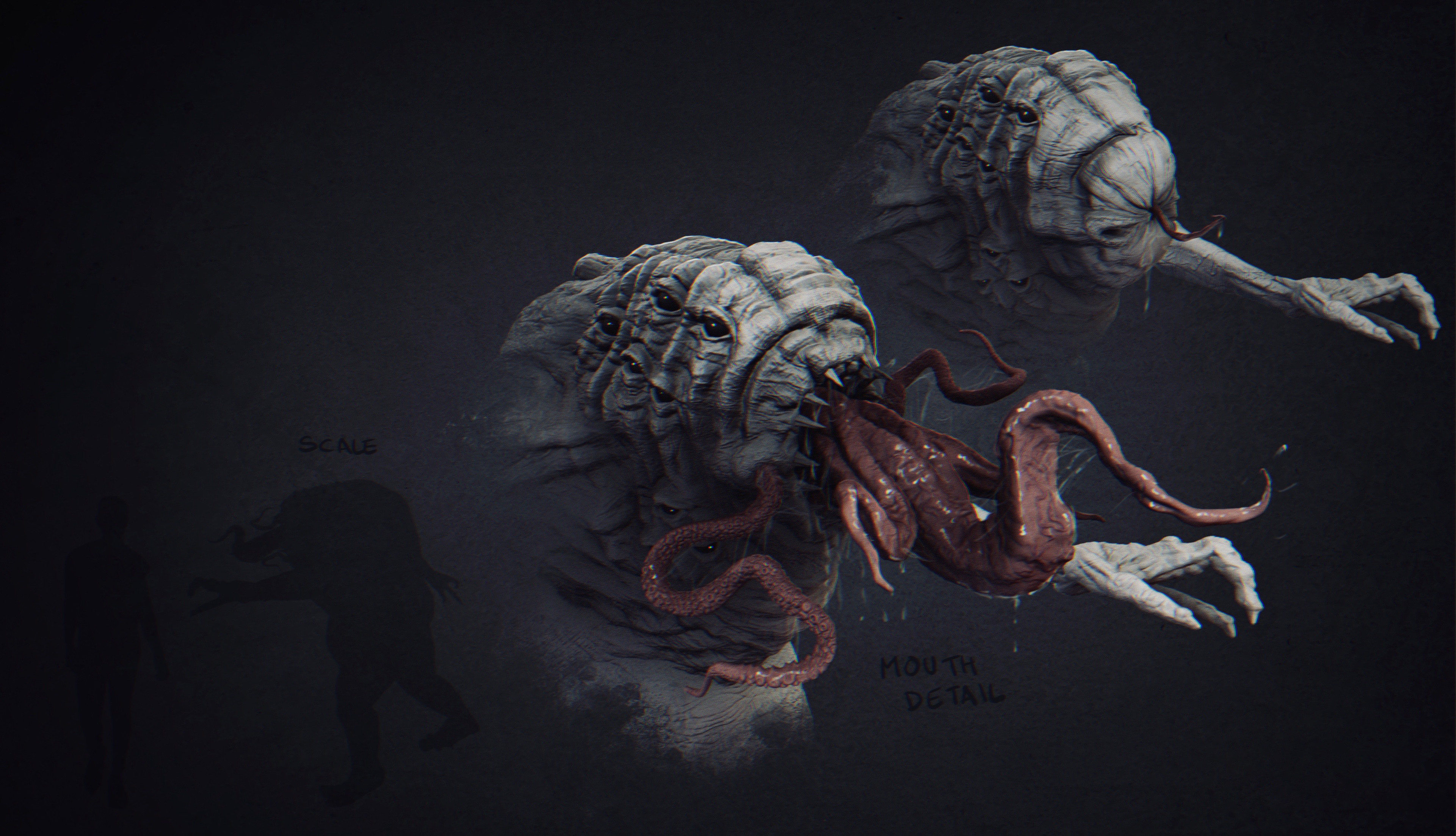Scale and mouth detail