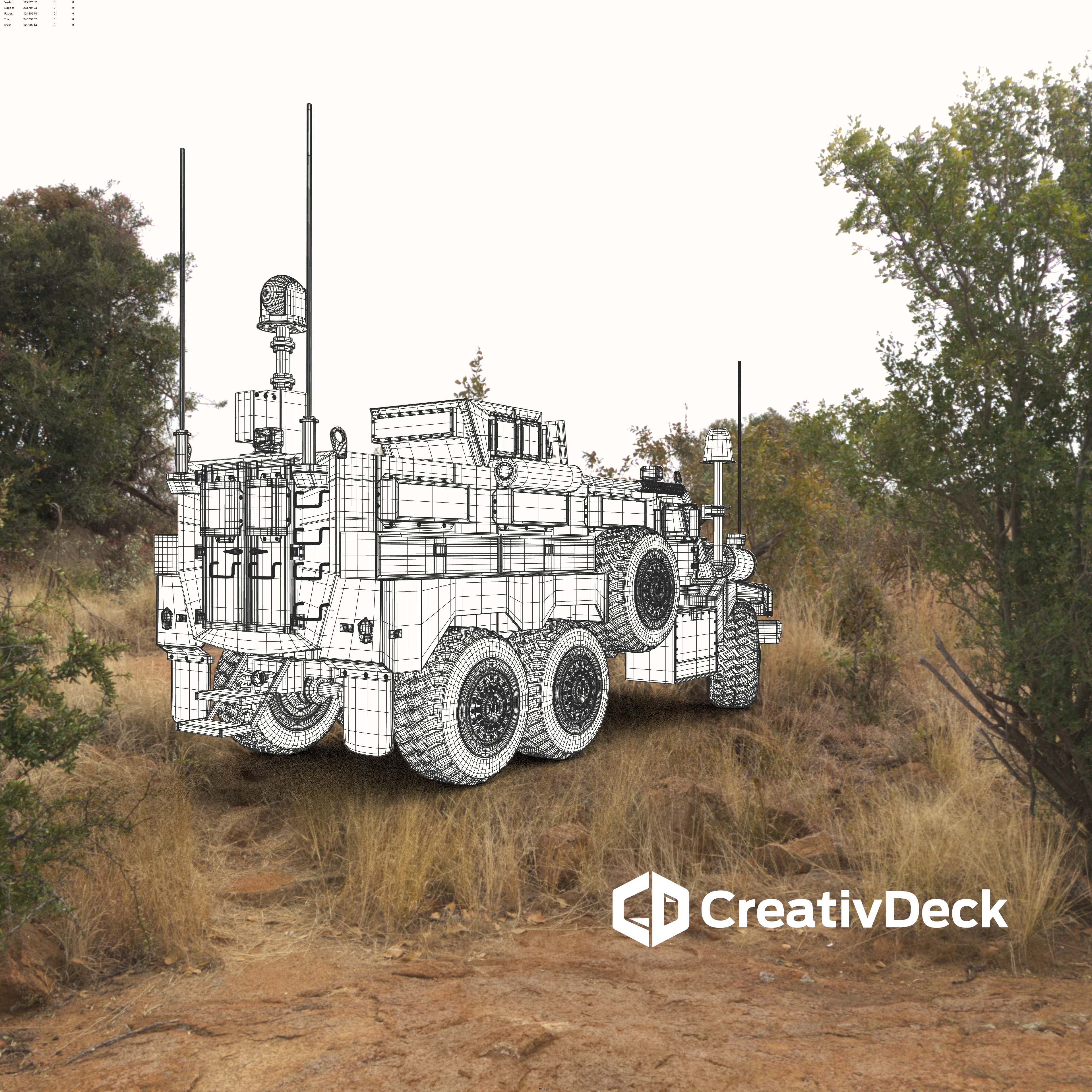 Cougar 3/4 Wireframe