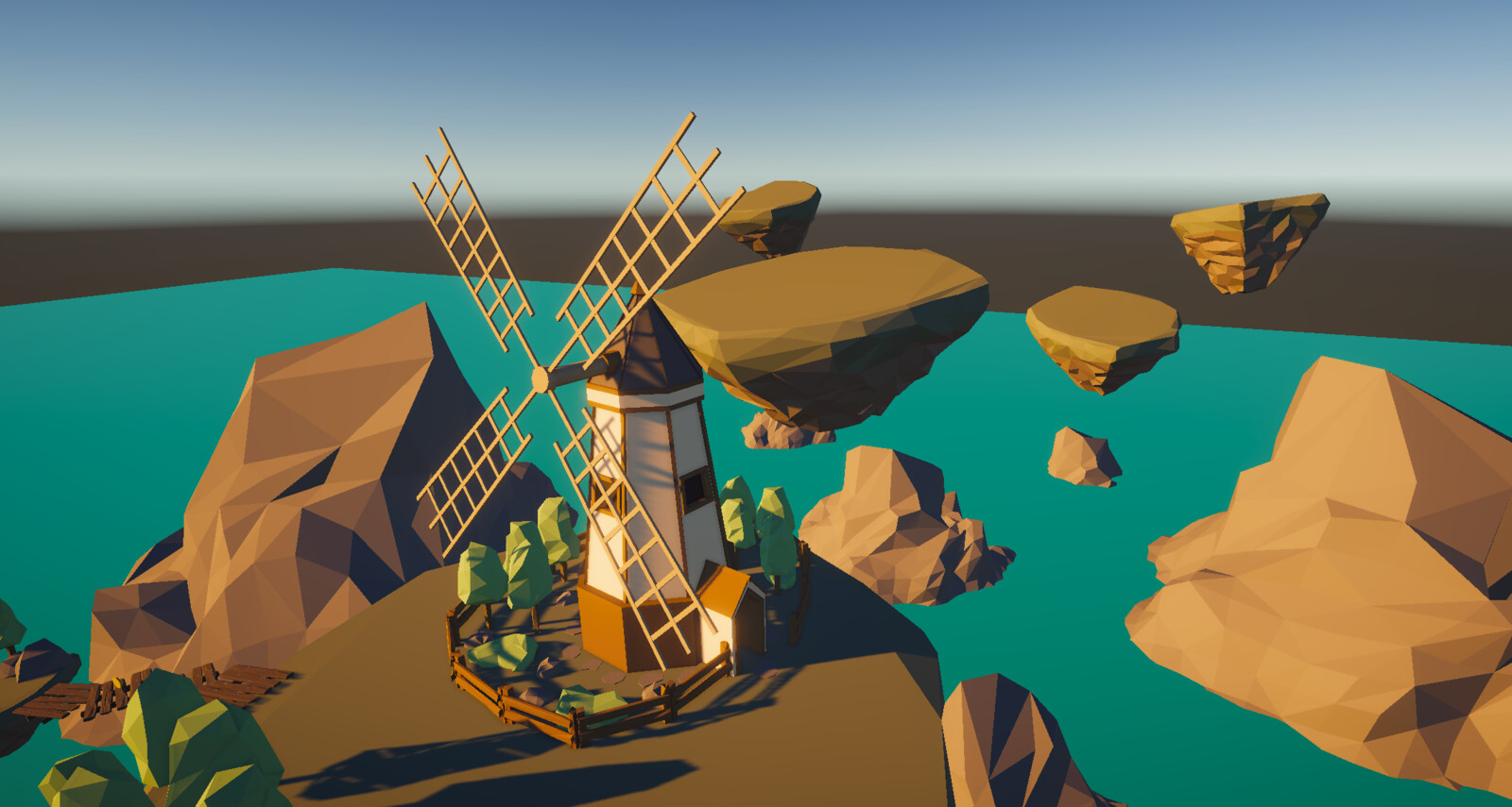 In-engine view of level pre-skybox