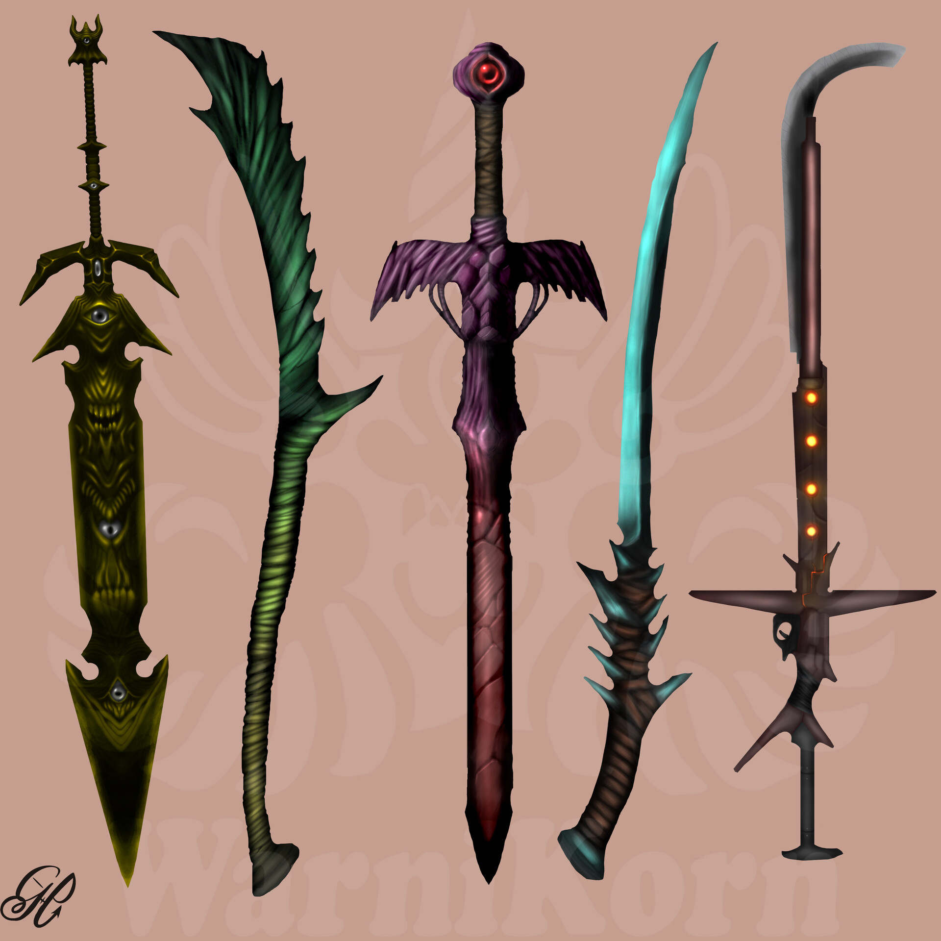 ArtStation - Quick Drawn Weapons 3