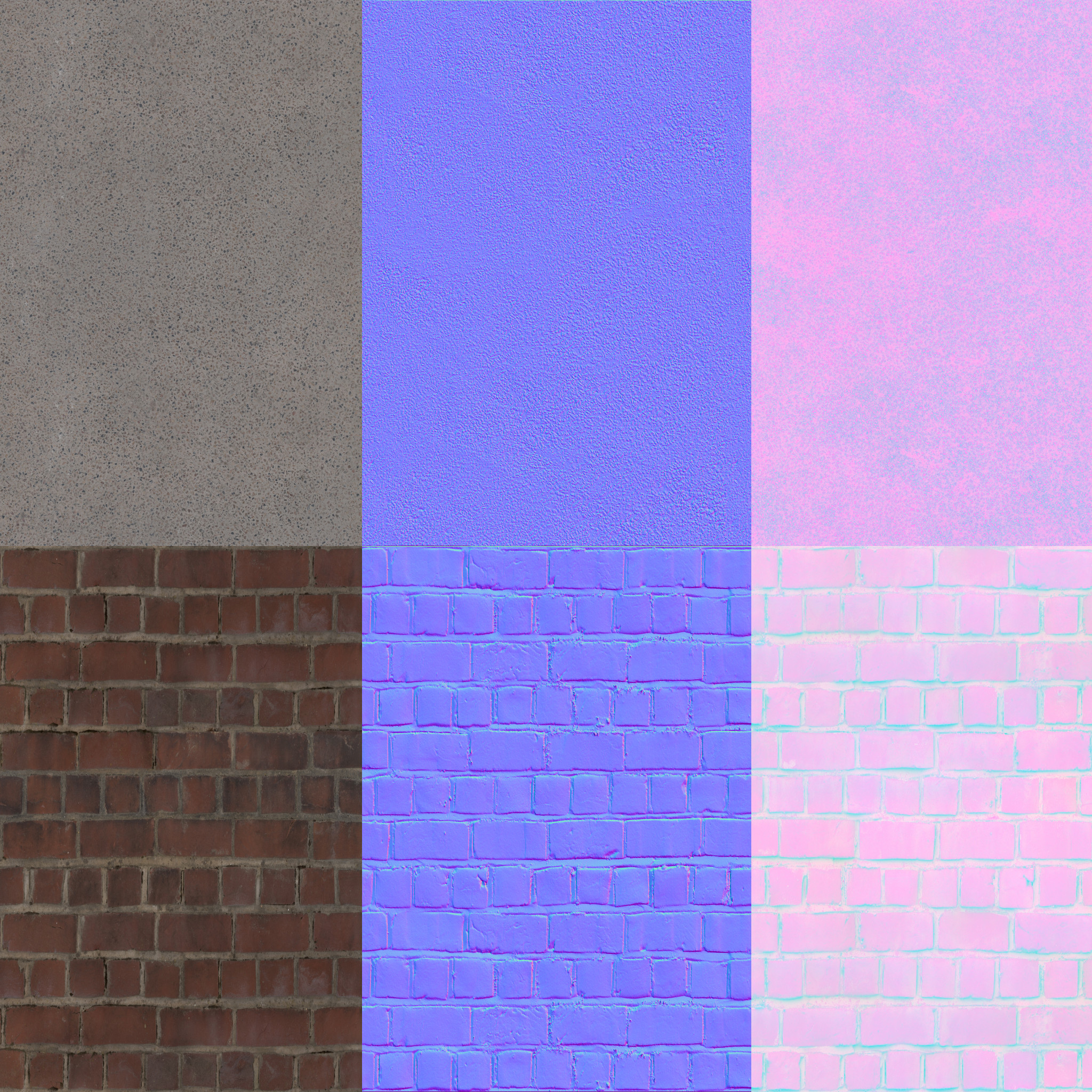 Trim/Atlas Sheet created from megascans within mixer for the parking lot curb walls.