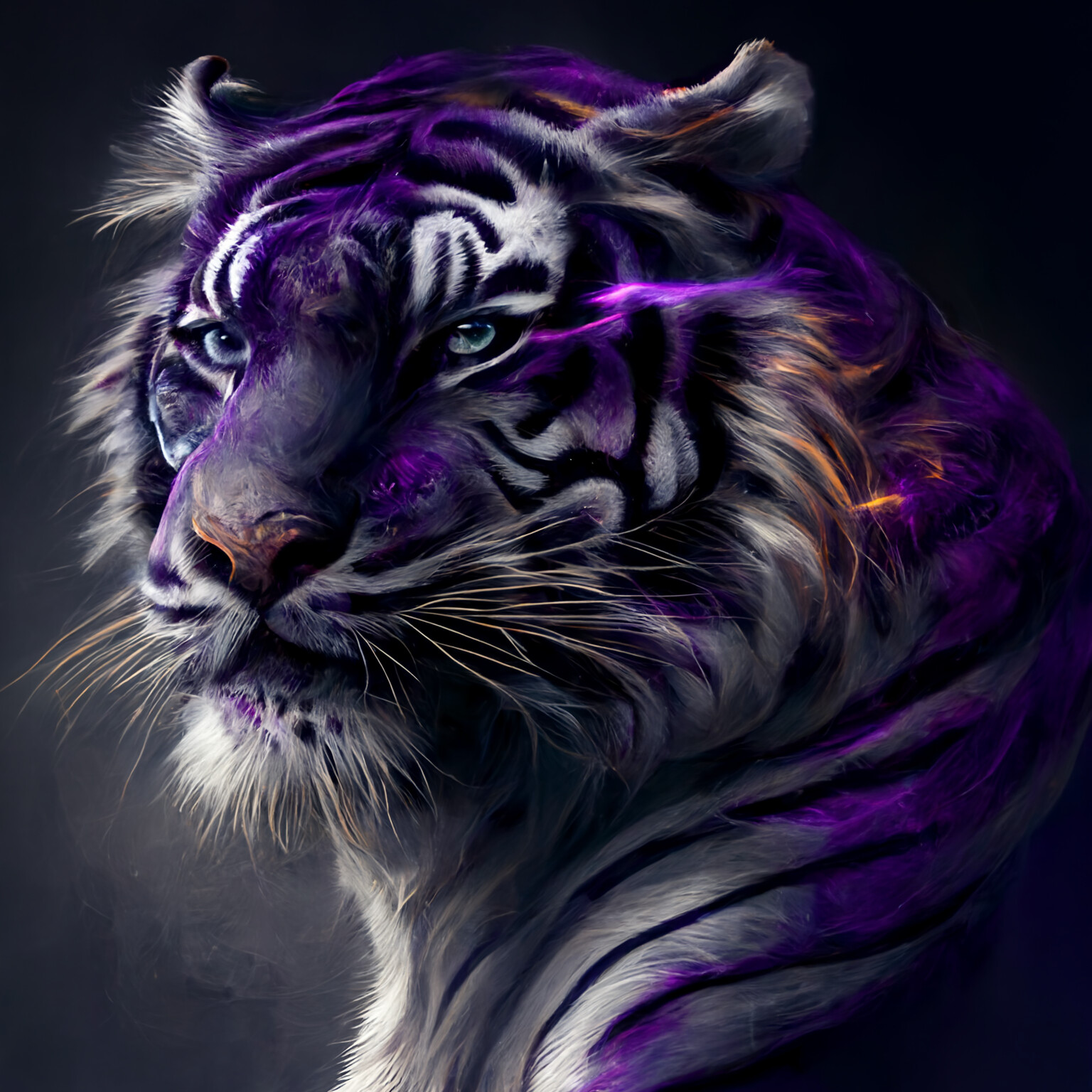 ArtStation - purple tiger