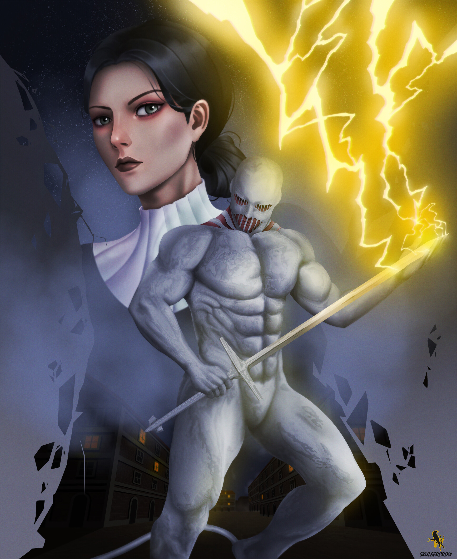 ArtStation Lara Tybur and the War Hammer Titan