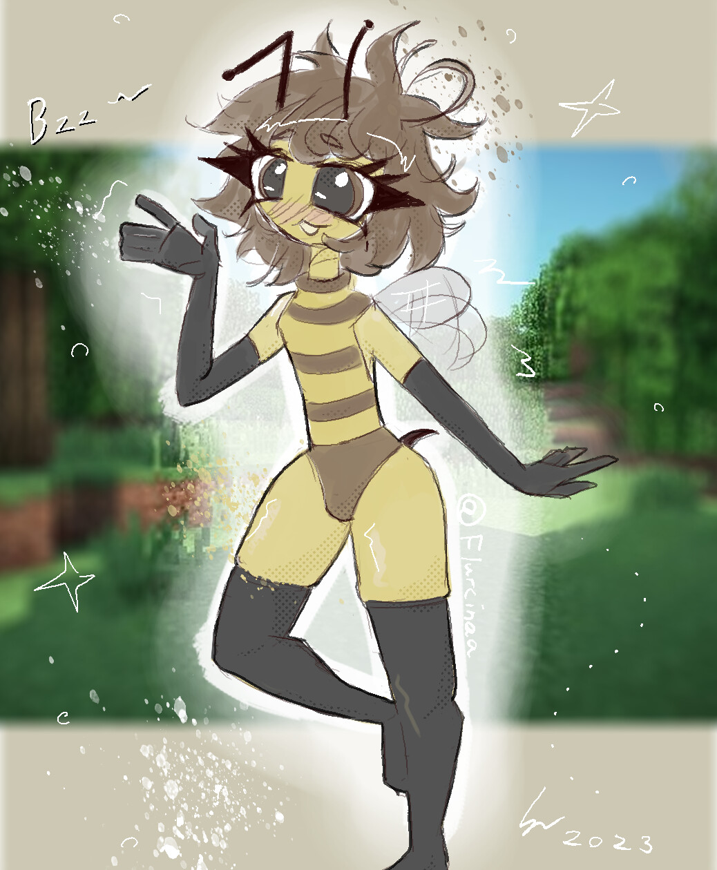 ArtStation Minecraft bee