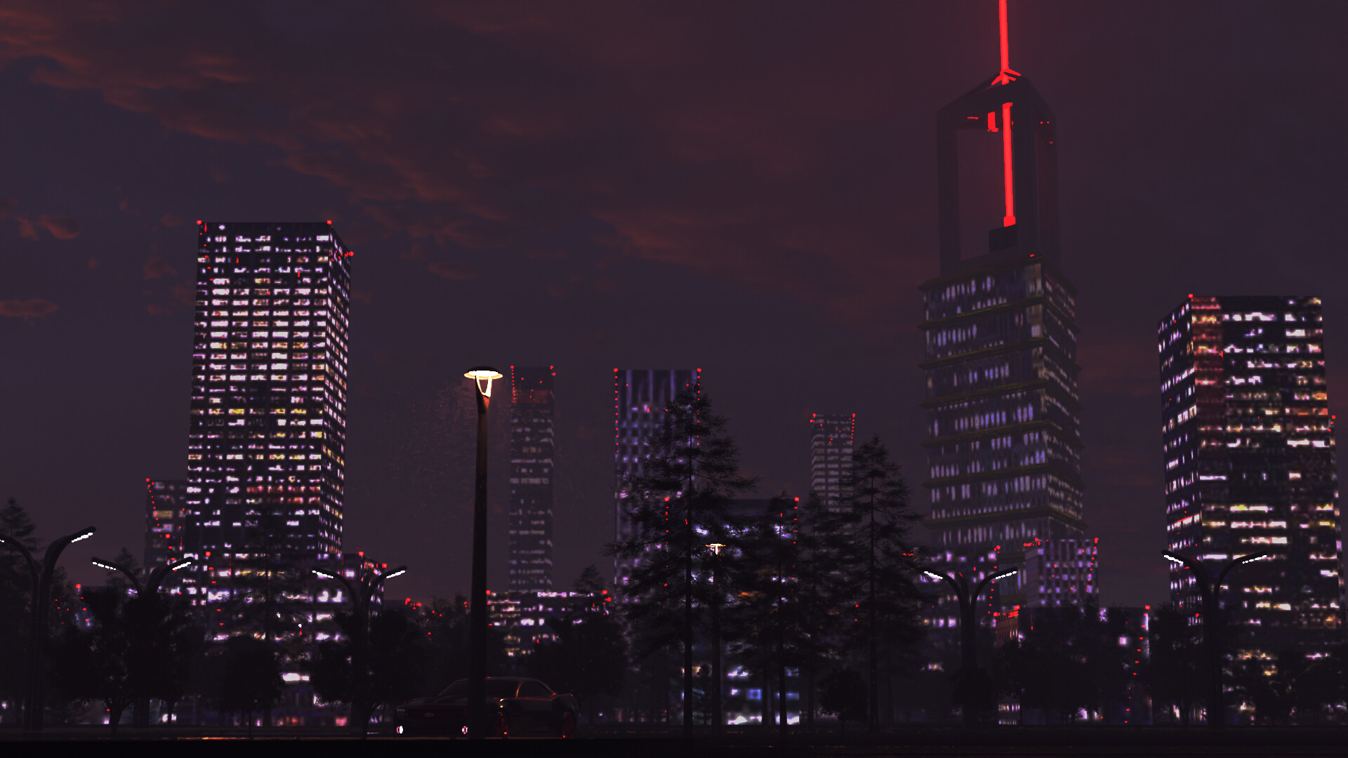 ArtStation - CAMARO, CITY SKYLINE, BEACON