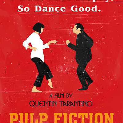 ArtStation - Pulp Fiction - minimalist poster