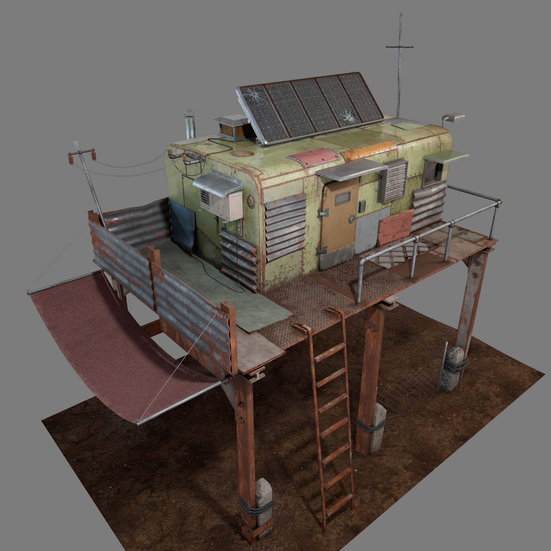 ArtStation Full Sail University Student Work Shanty Building