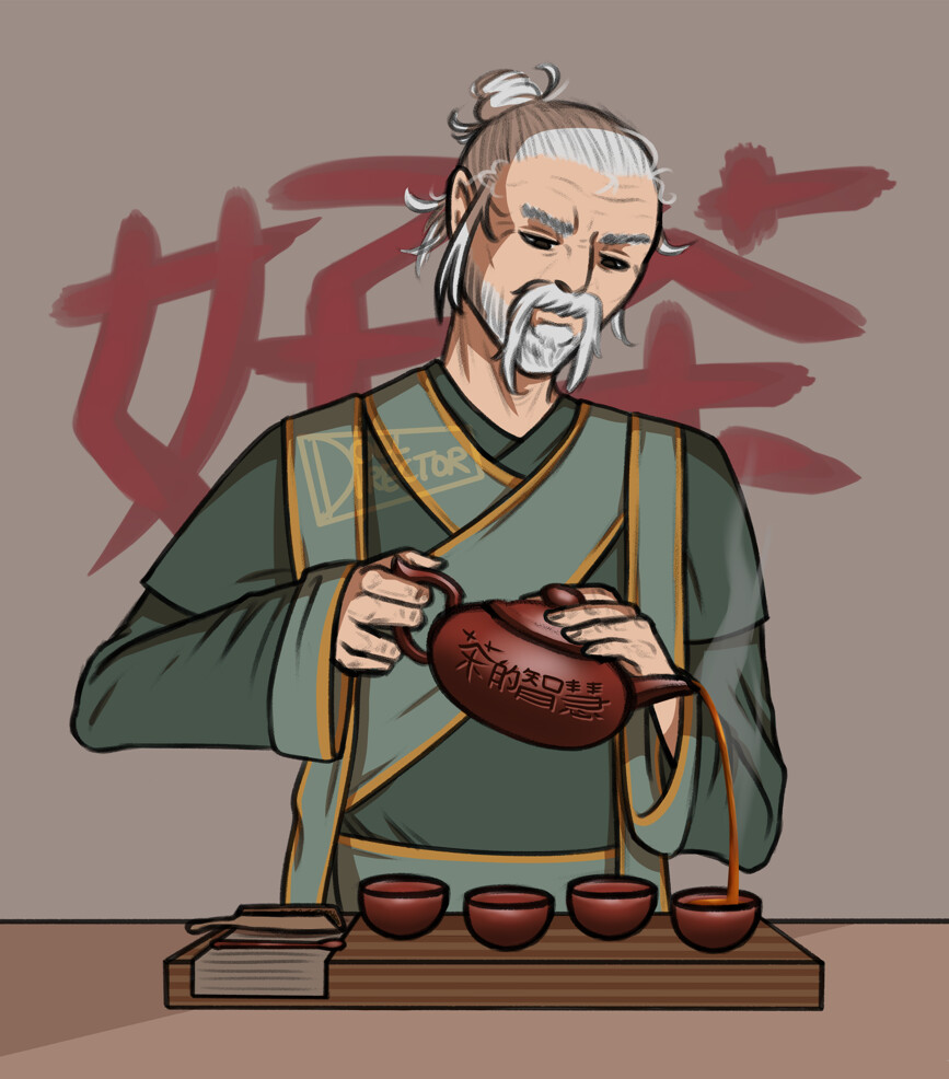 ArtStation TTRPG Tea Master Commission