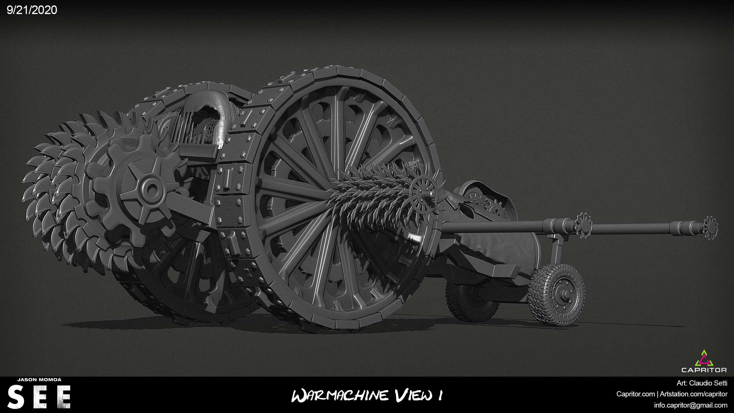 Jason Momoa - SEE - Warmachine Concept Design View 1