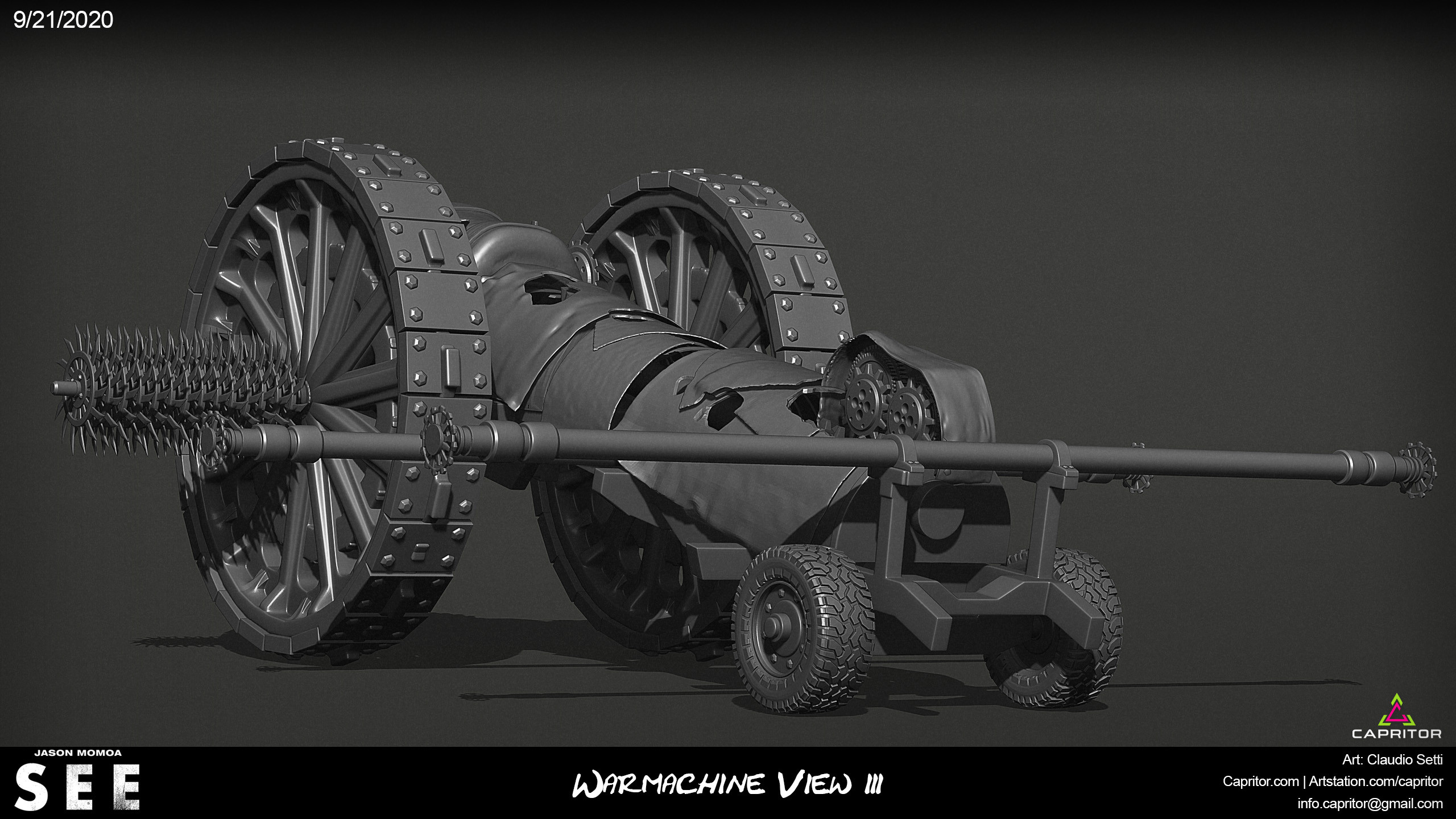 Jason Momoa - SEE - Warmachine Concept Design View 3
