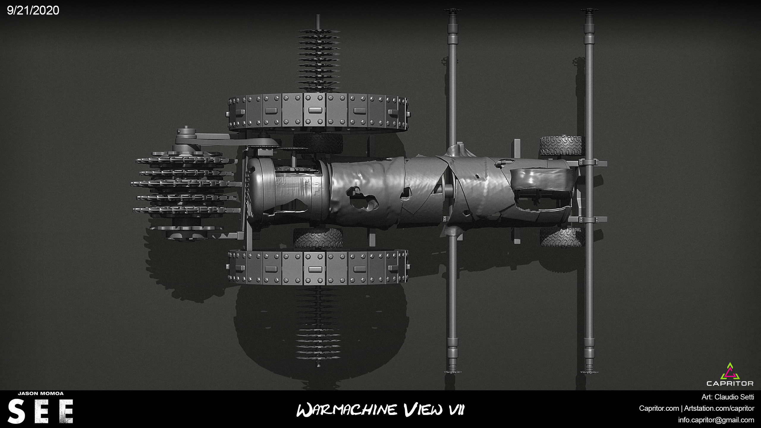 Jason Momoa - SEE - Warmachine Concept Design  View 7