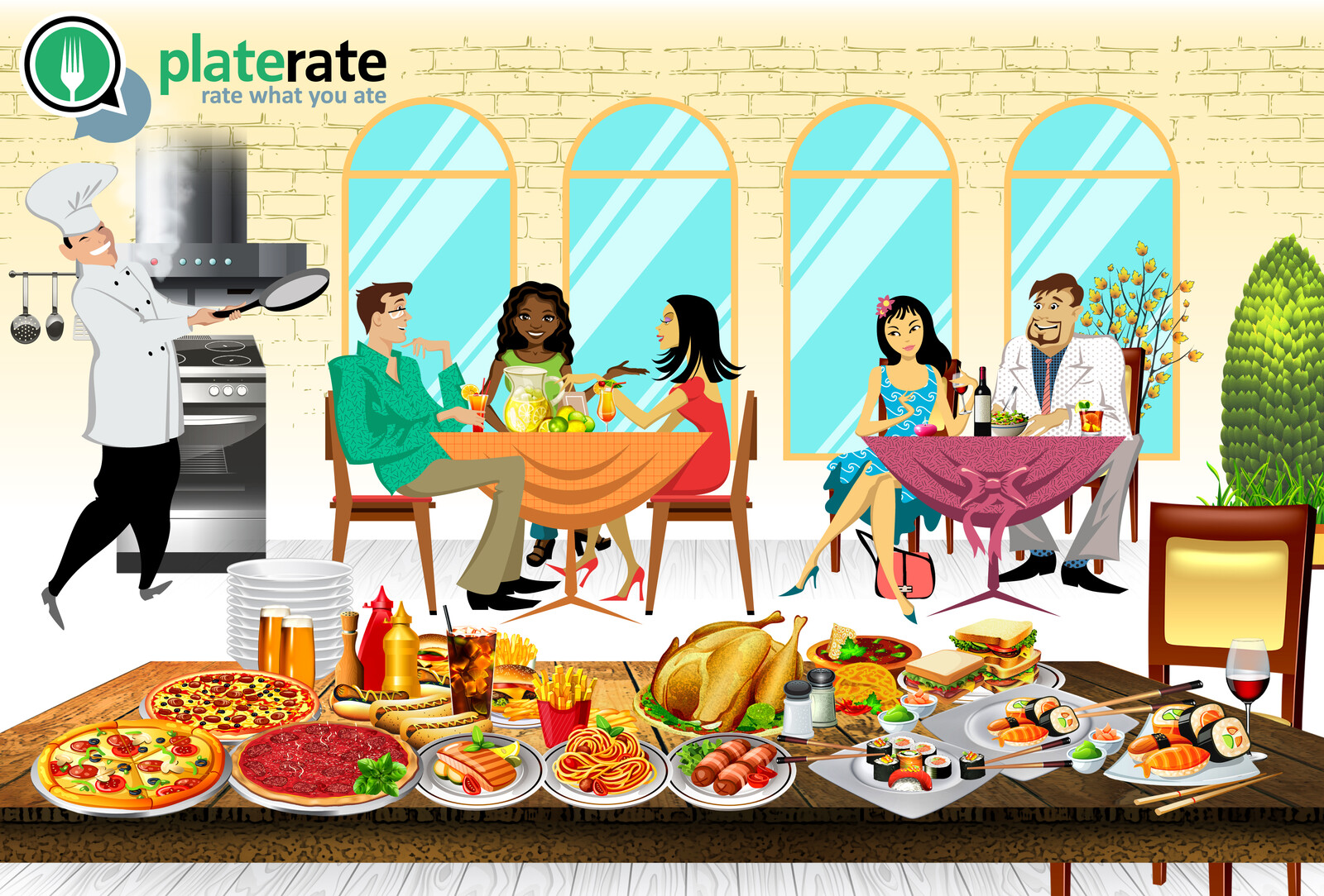 Advertisement design for PlateRate.