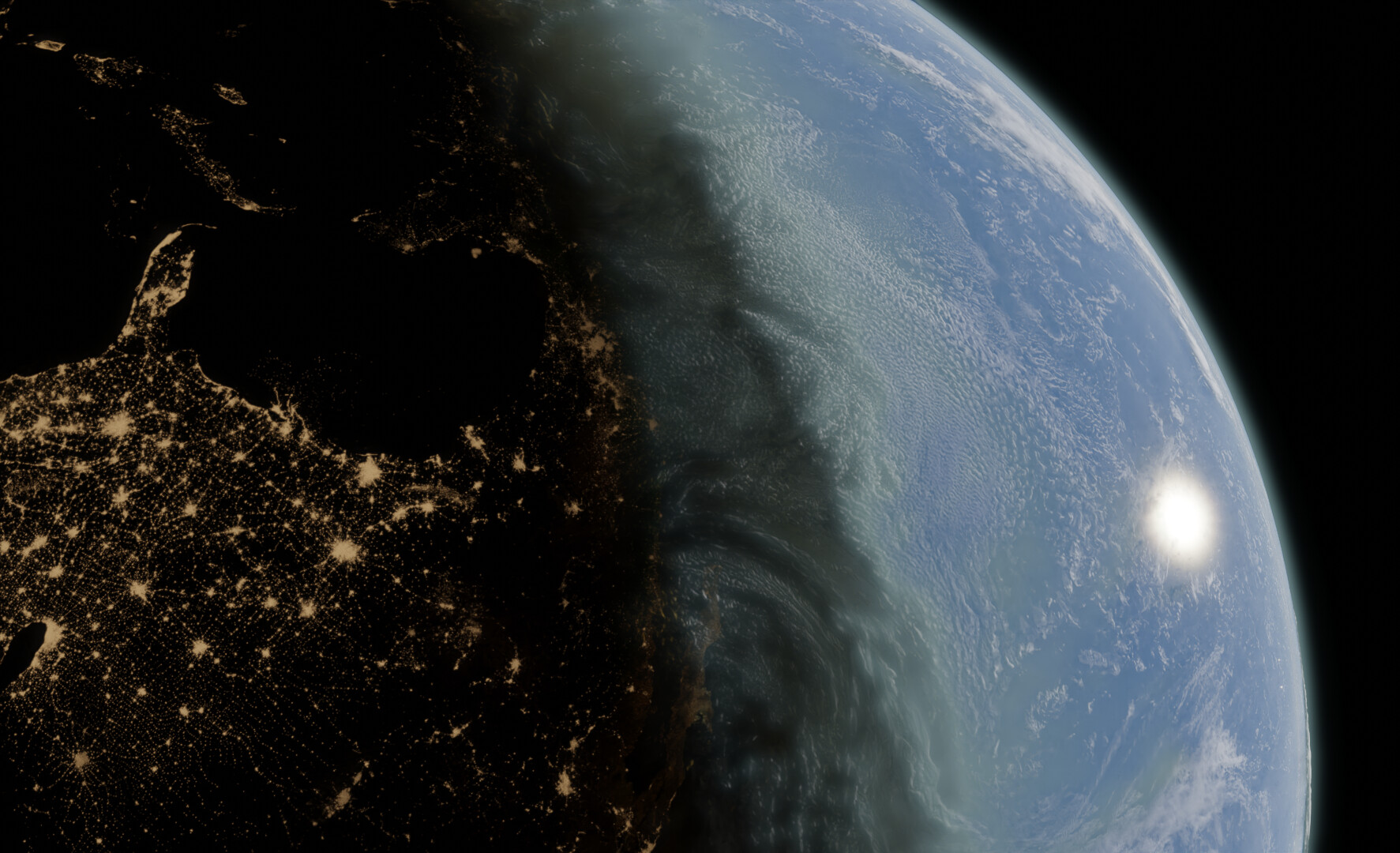 Day And Night On Earth Animation