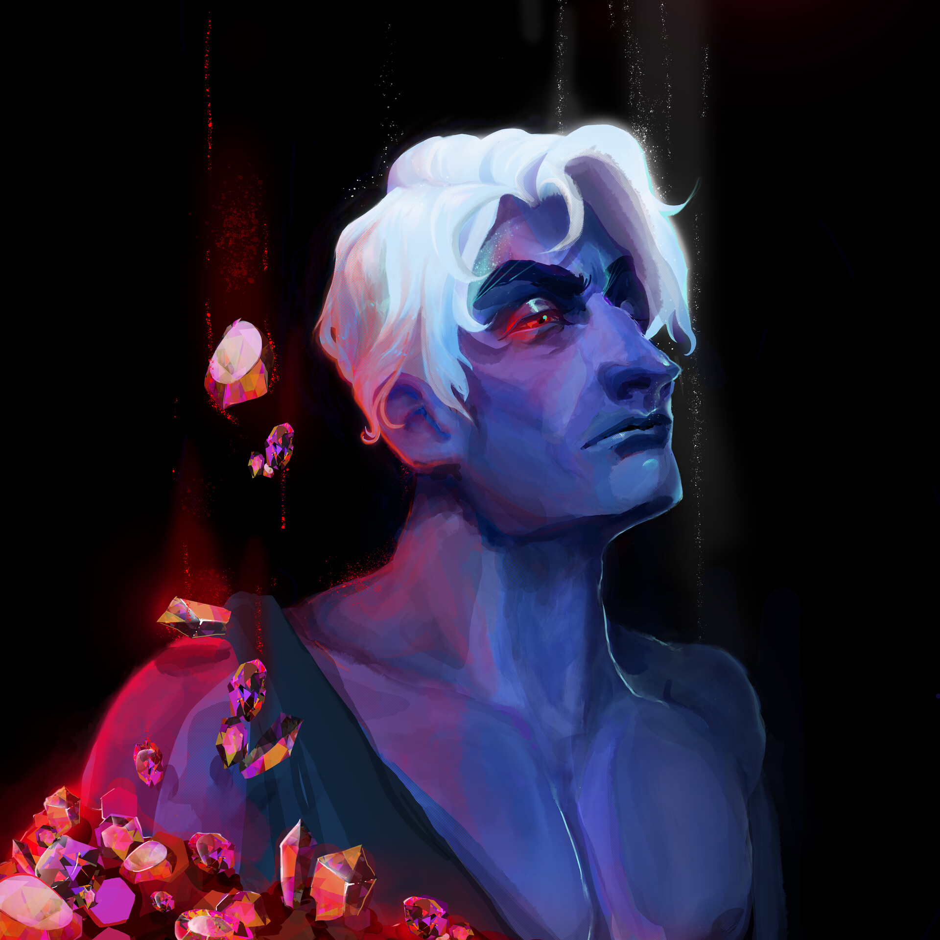 ArtStation Hades Lore Olympus   Ellen Disilverio Hades 