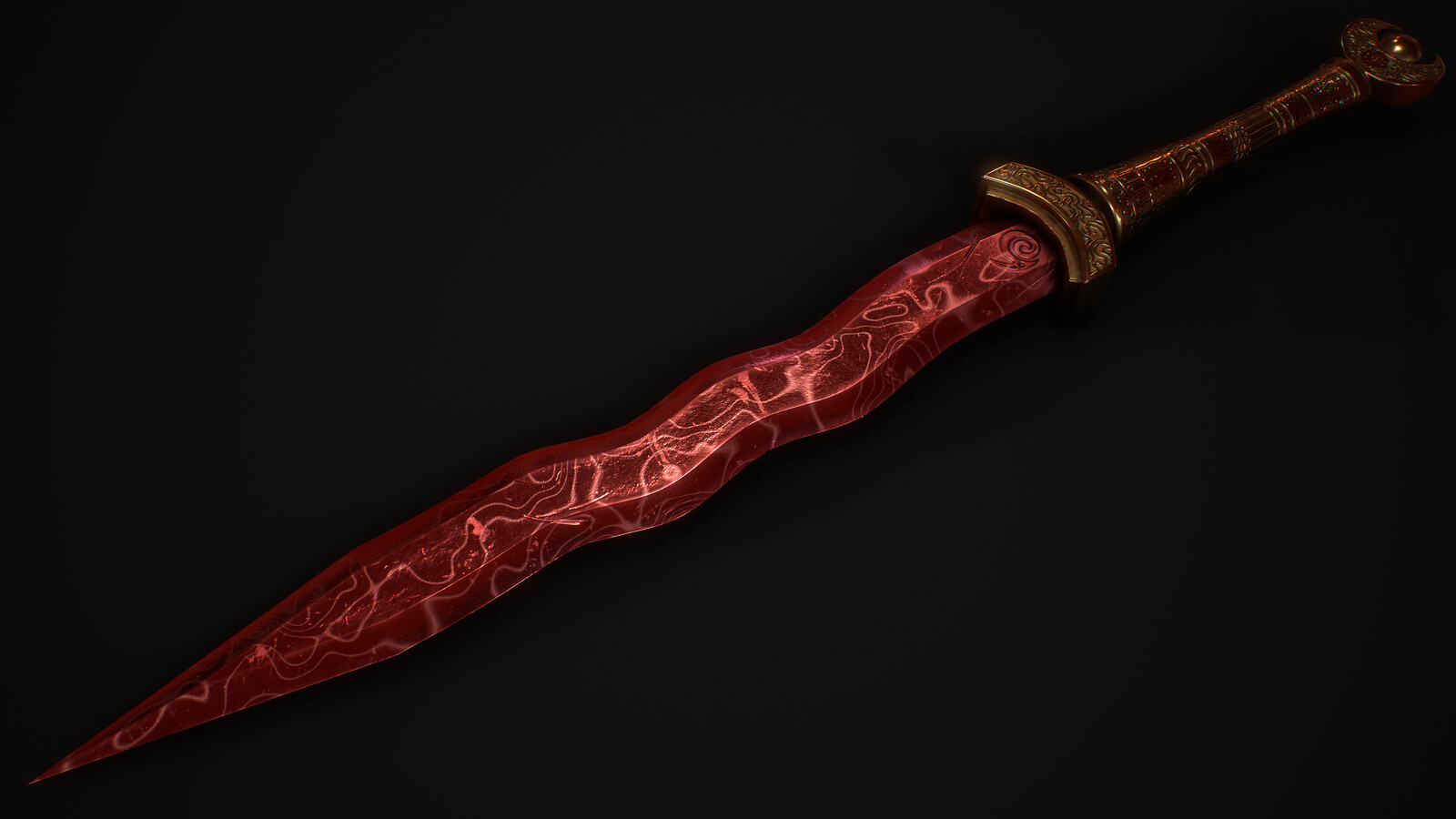 Jérémy Fantou - Fantasy ruby dagger concept