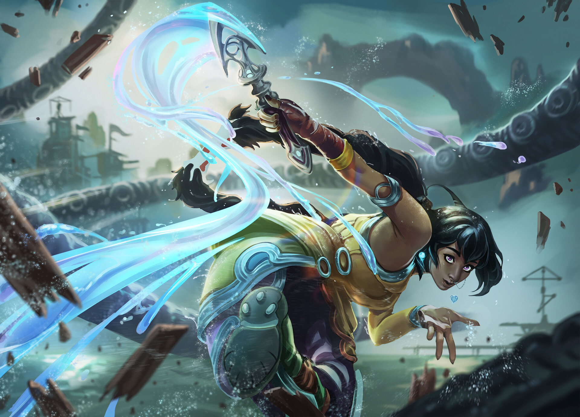 ArtStation - LEAGUE OF LEGENDS NILAH FANART