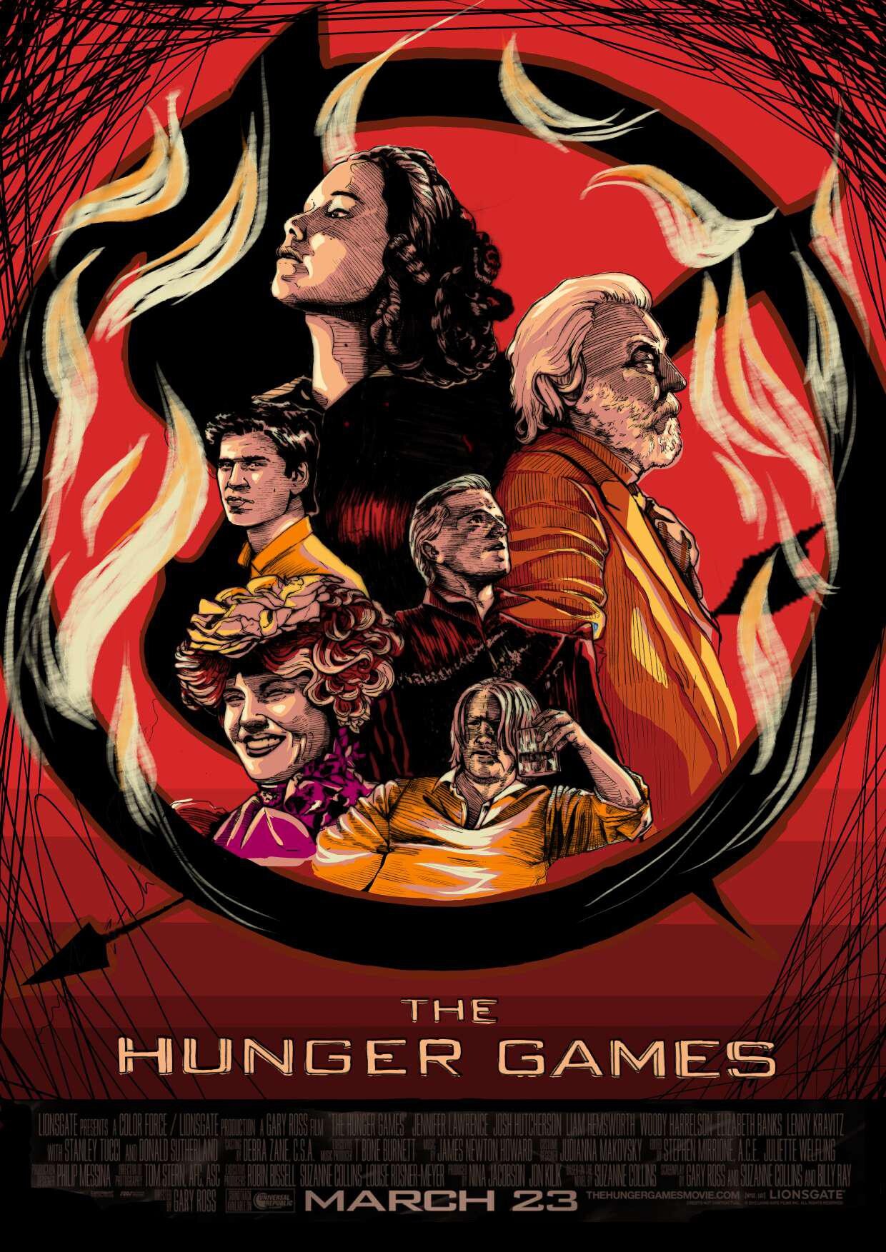 ArtStation - the Hunger Games (fan posters)