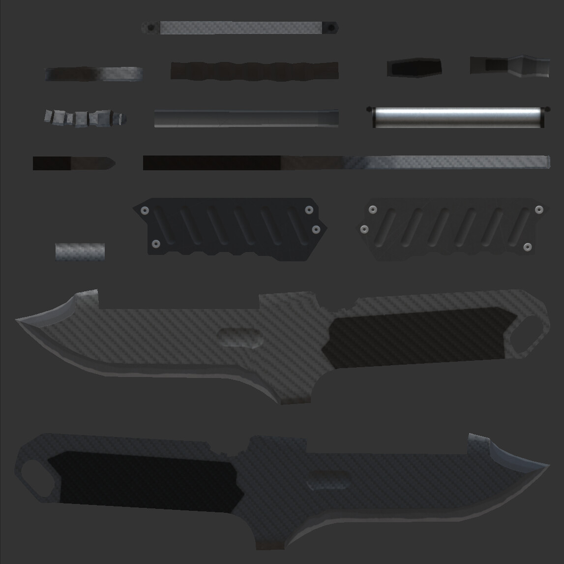 3D Printed Metal Gear Solid 4 Stun Knife 
