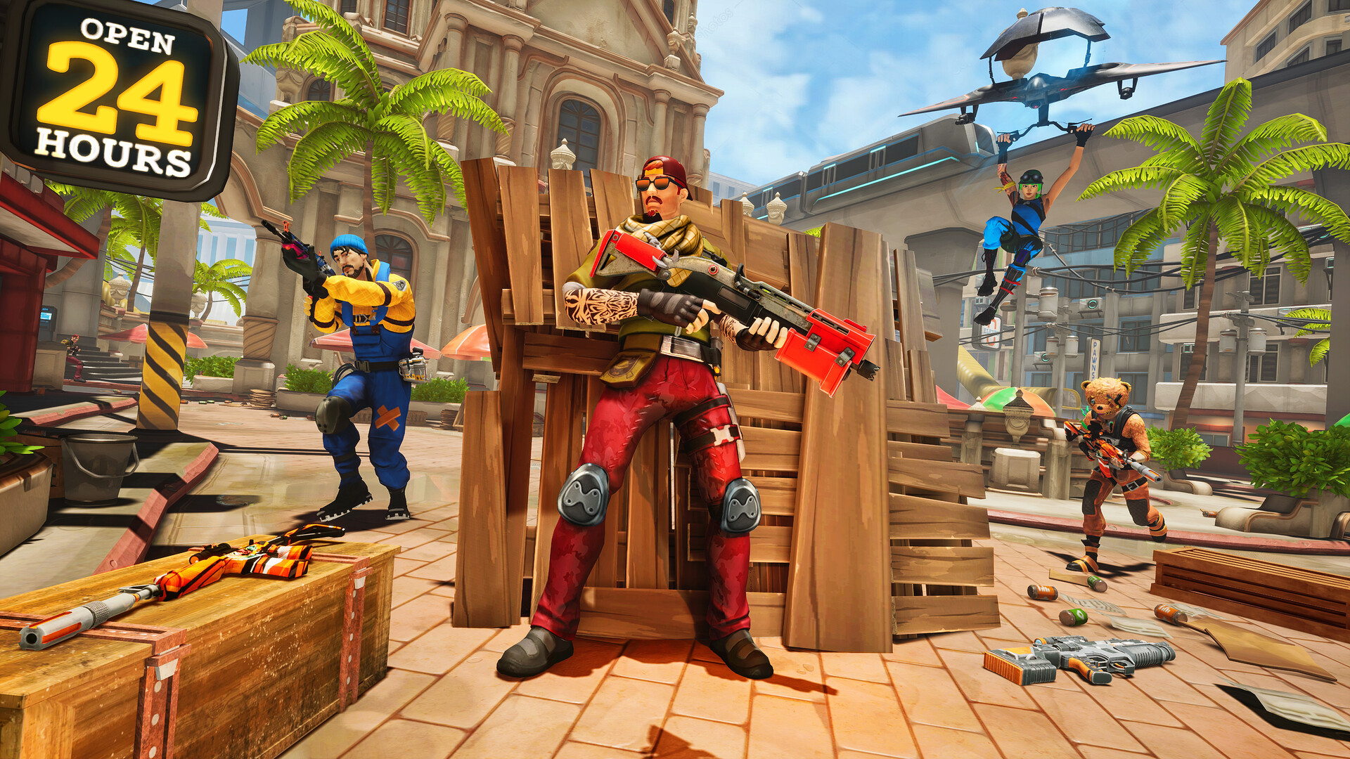 ArtStation FPS Shooting Game, The Counter 2D Marketing art